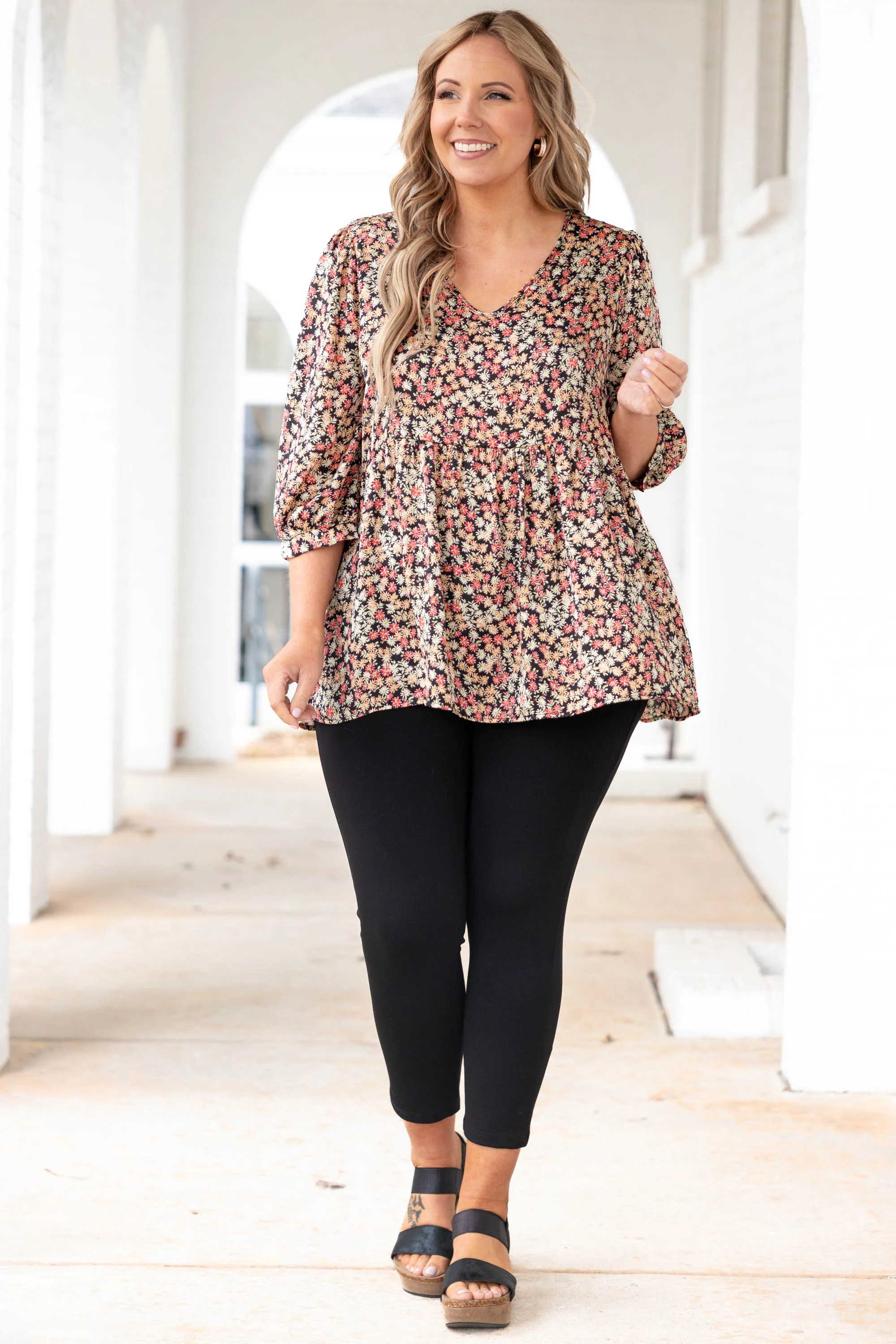 Exploring Gardens Top, Black - Giverhouse