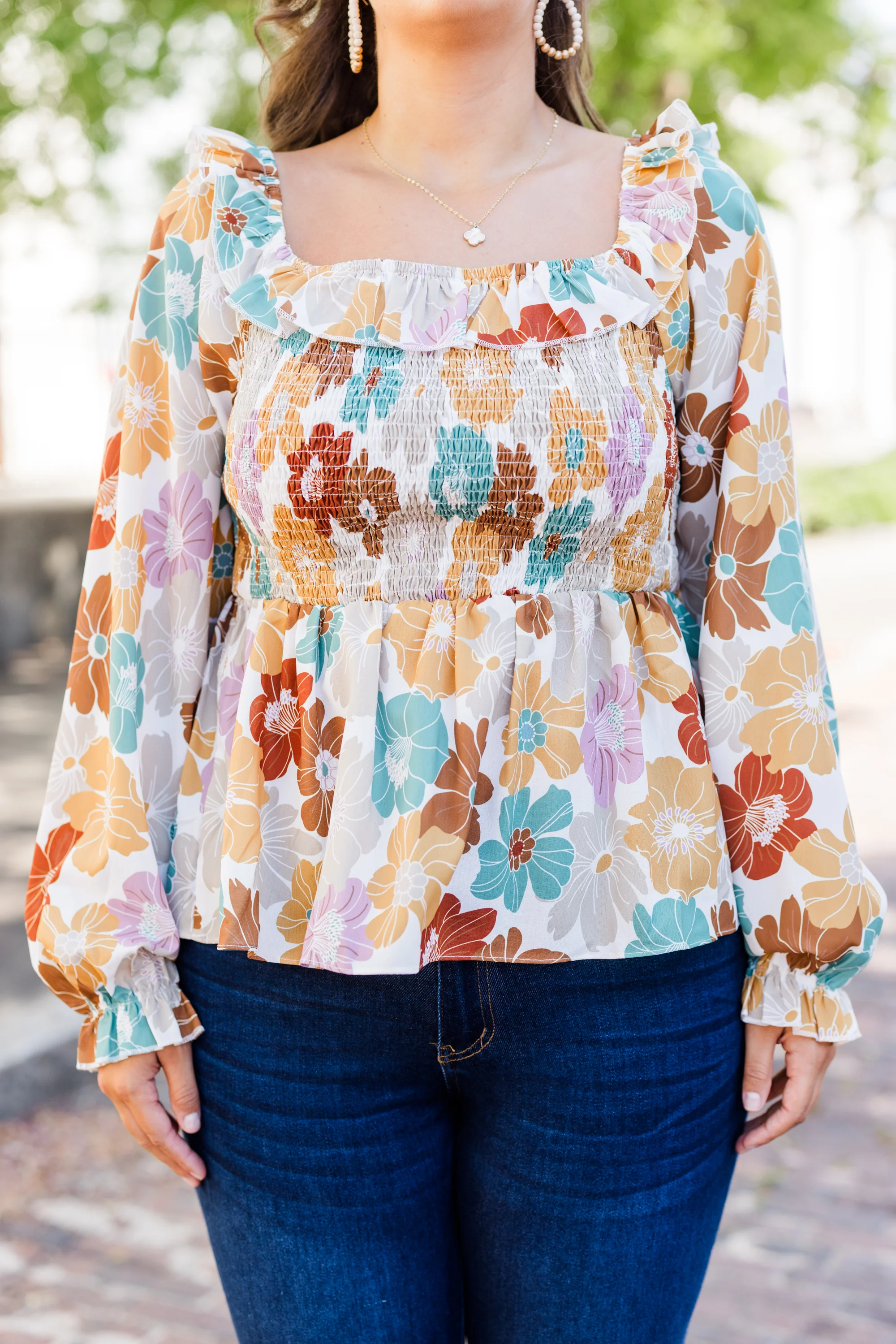 Do You Dare Top, White Multi - Giverhouse