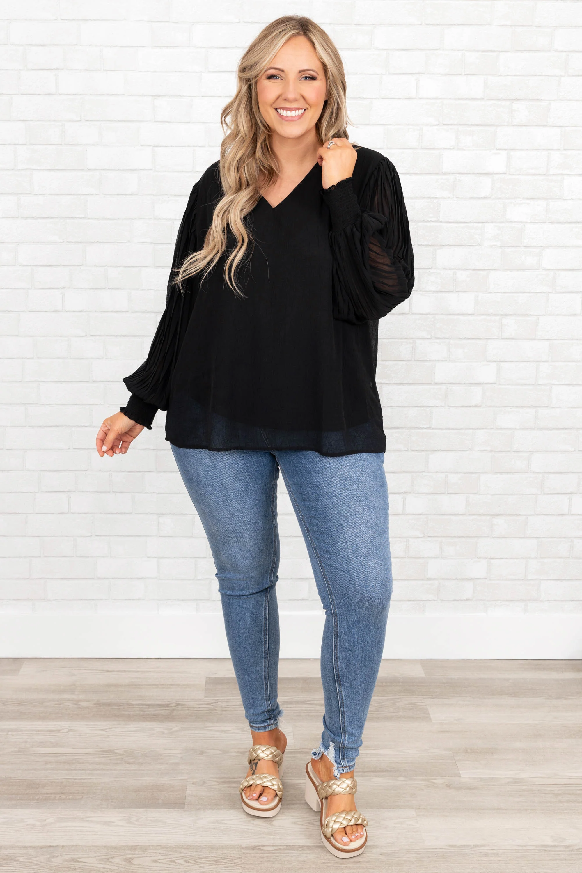 Unwritten Moments Blouse, Black - Giverhouse