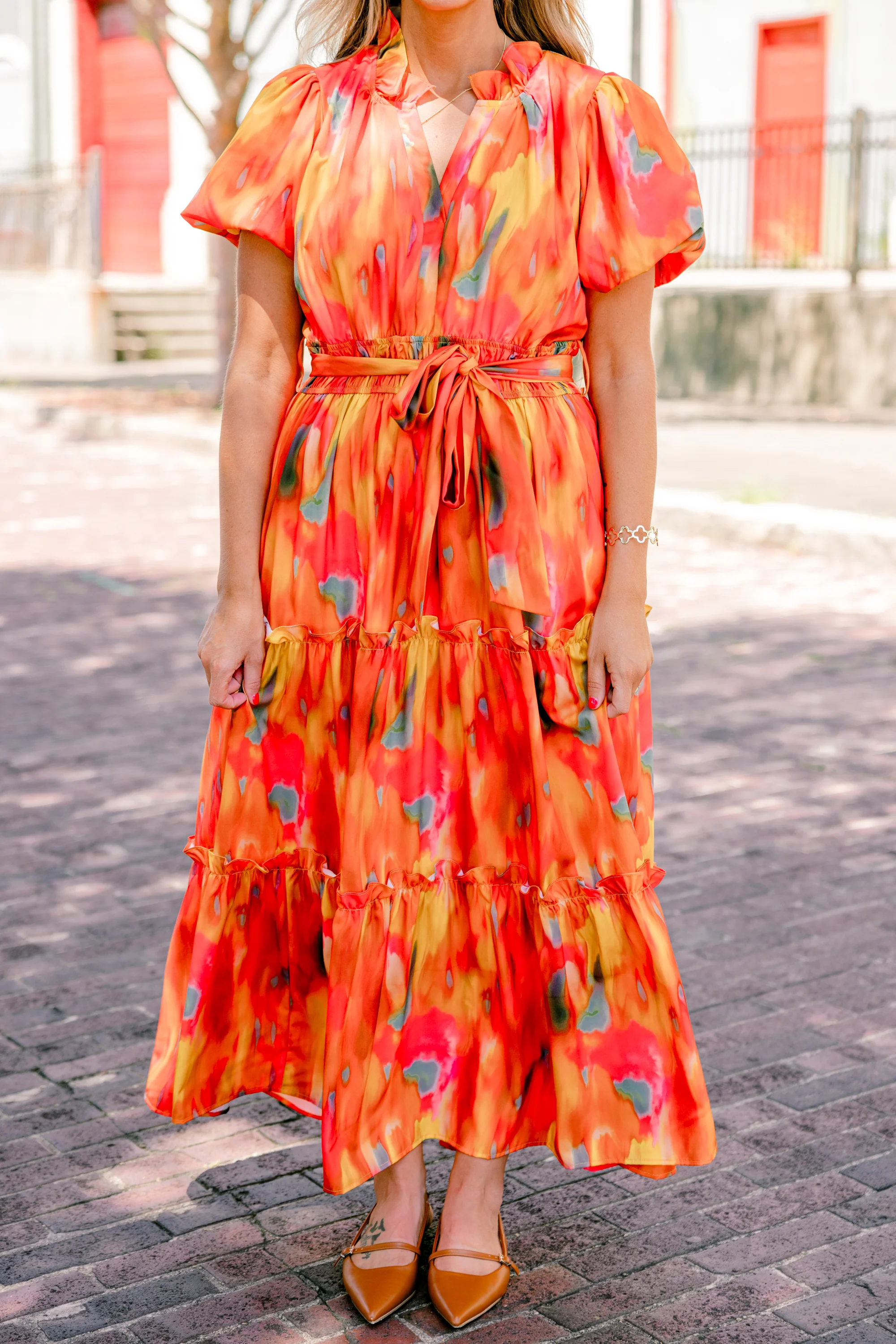 Risk Taker Dress, Orange - Giverhouse