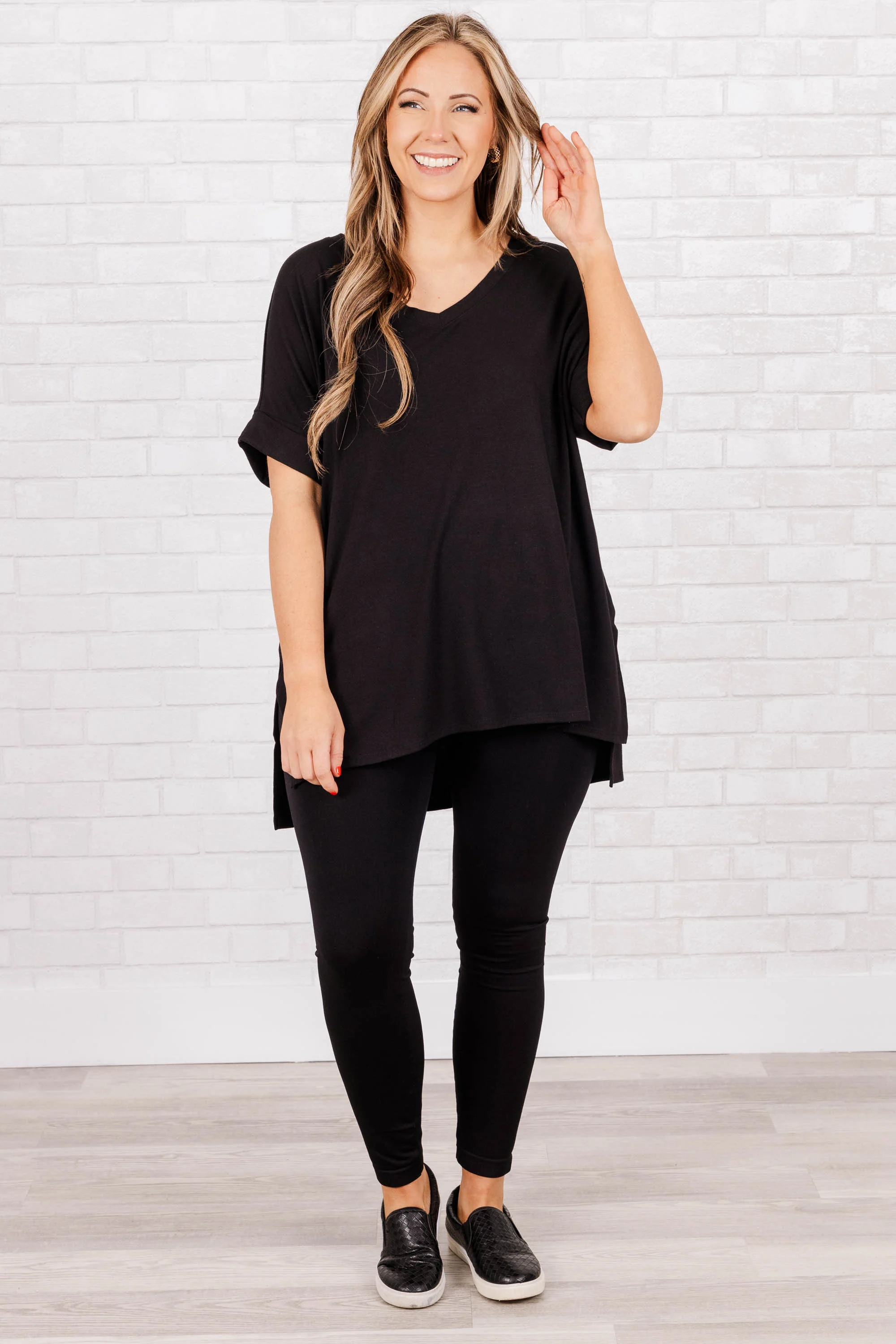 Comfy Travels Top, Black - Giverhouse