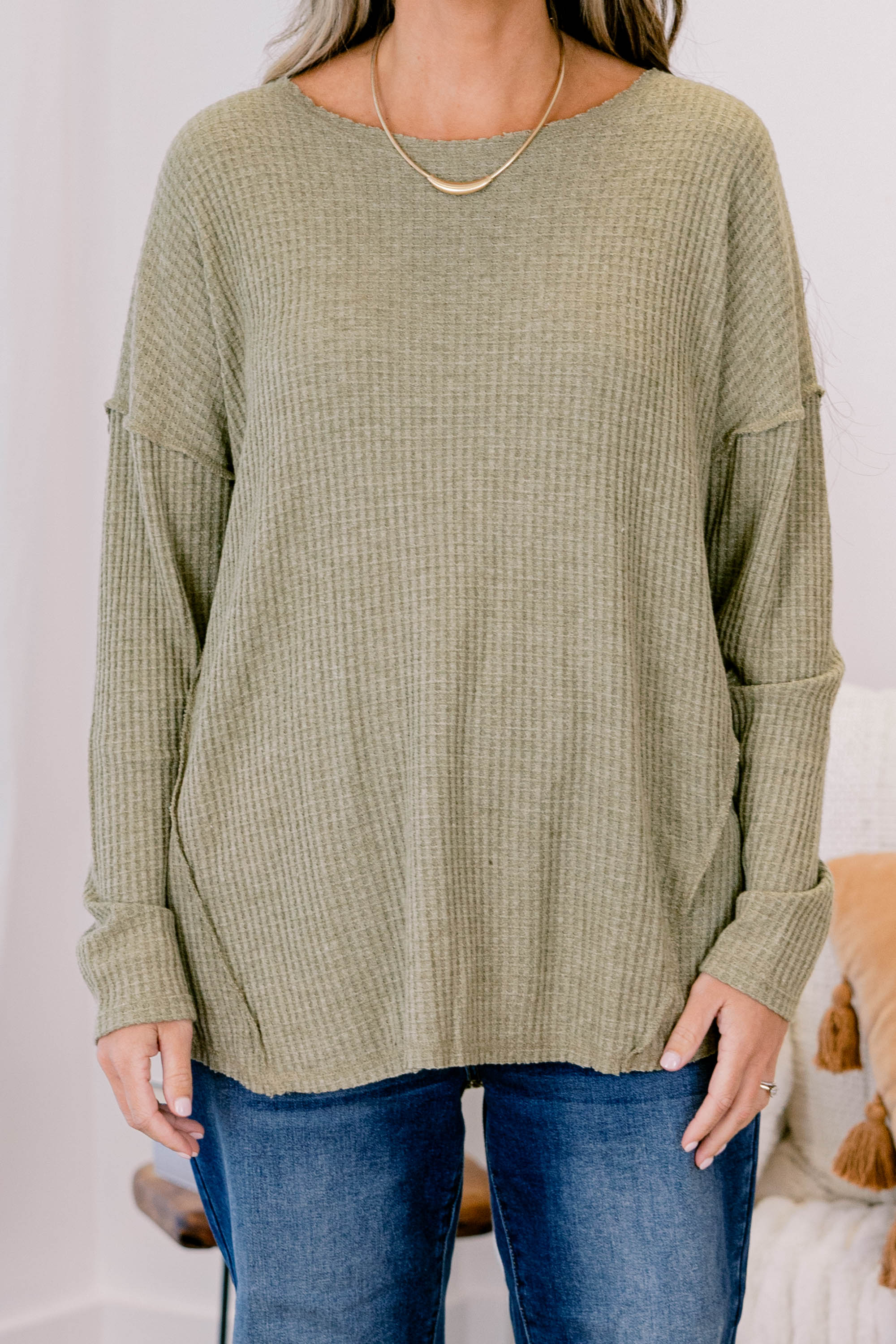 Can't Stop Love Top, Olive - Giverhouse