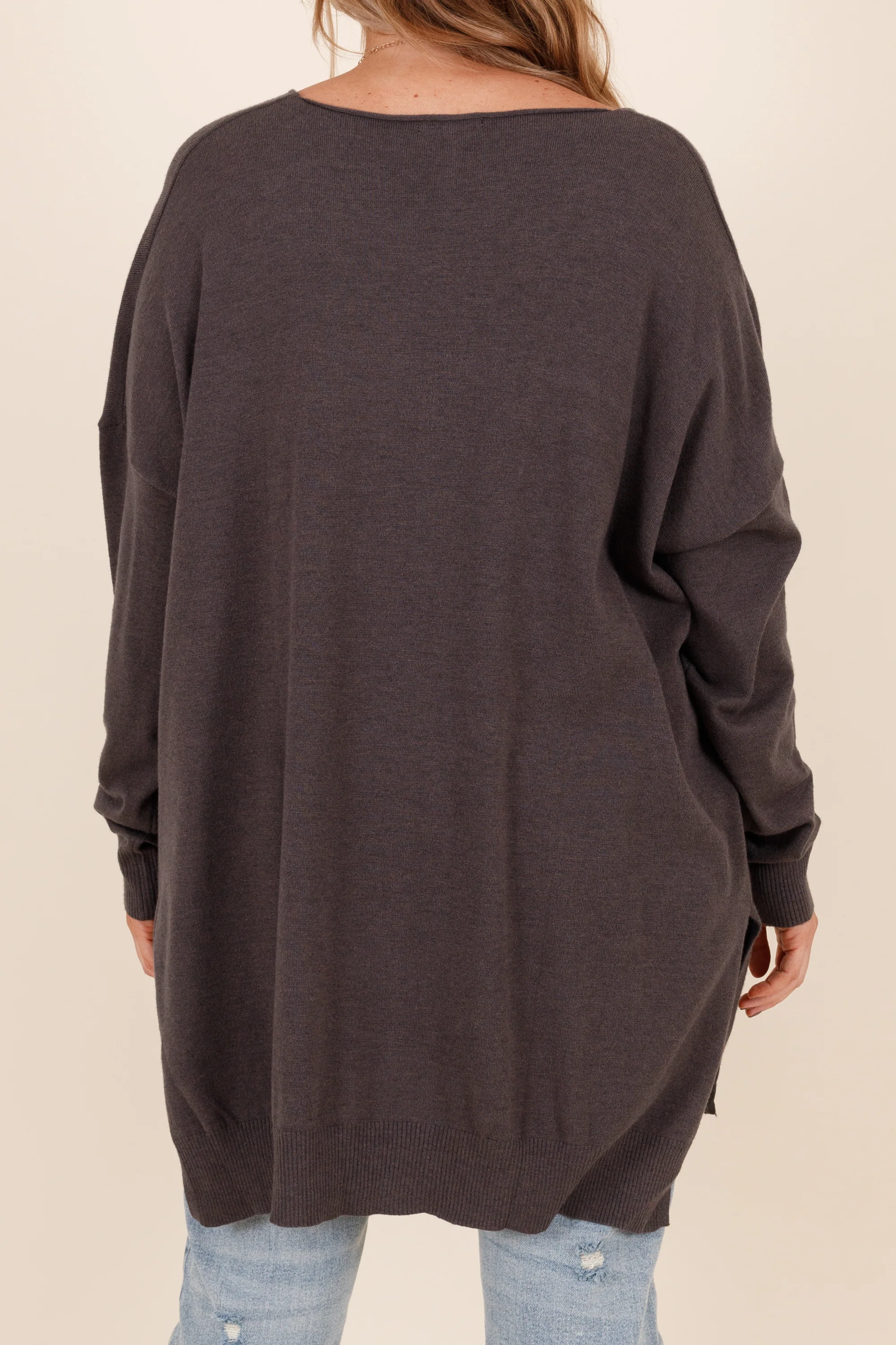 Miss Who I Was Sweater, Ash Grey - Giverhouse