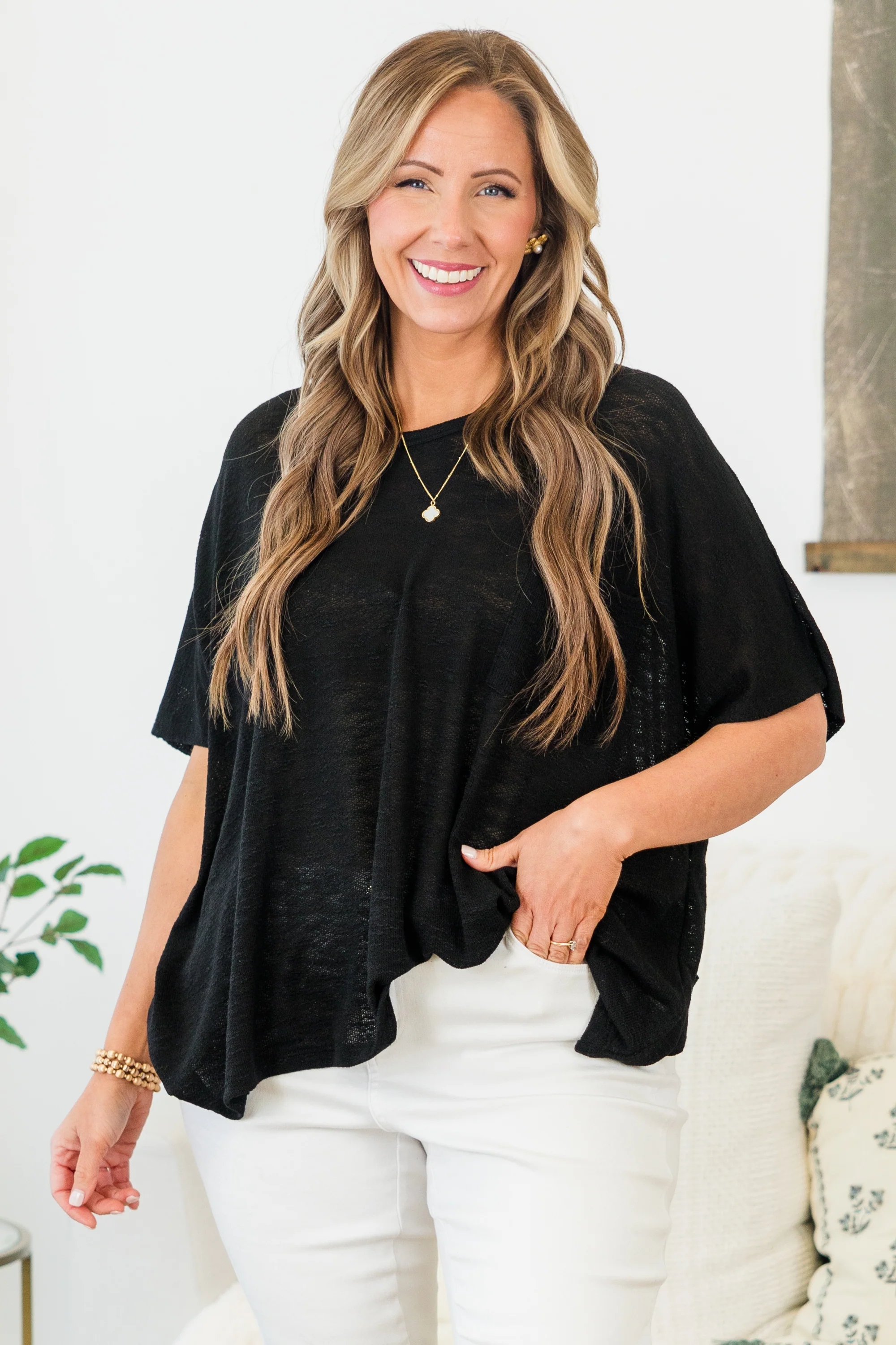 What Is The Call Top, Black - Giverhouse