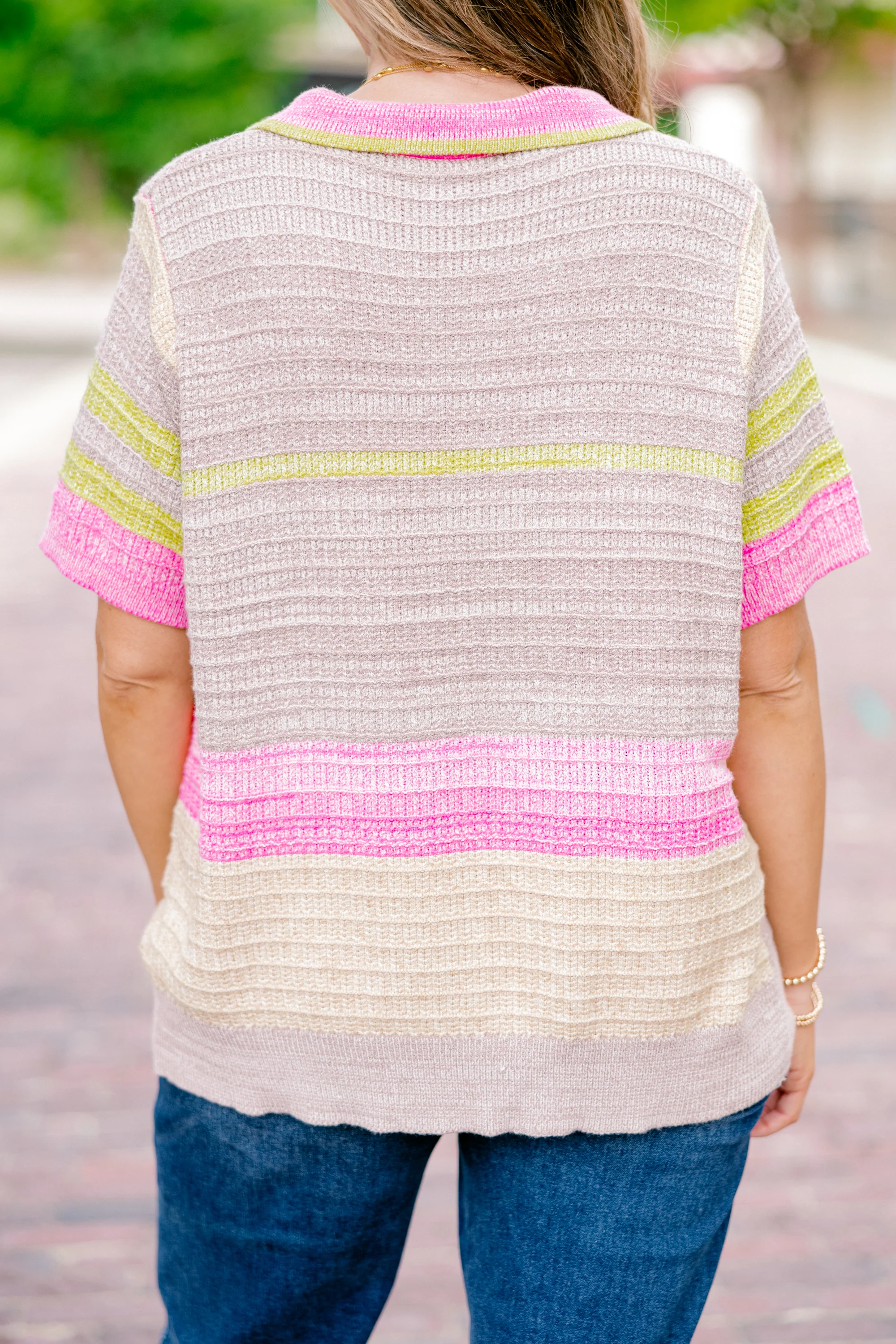 Dopamine Sweater, Pink Multi - Giverhouse
