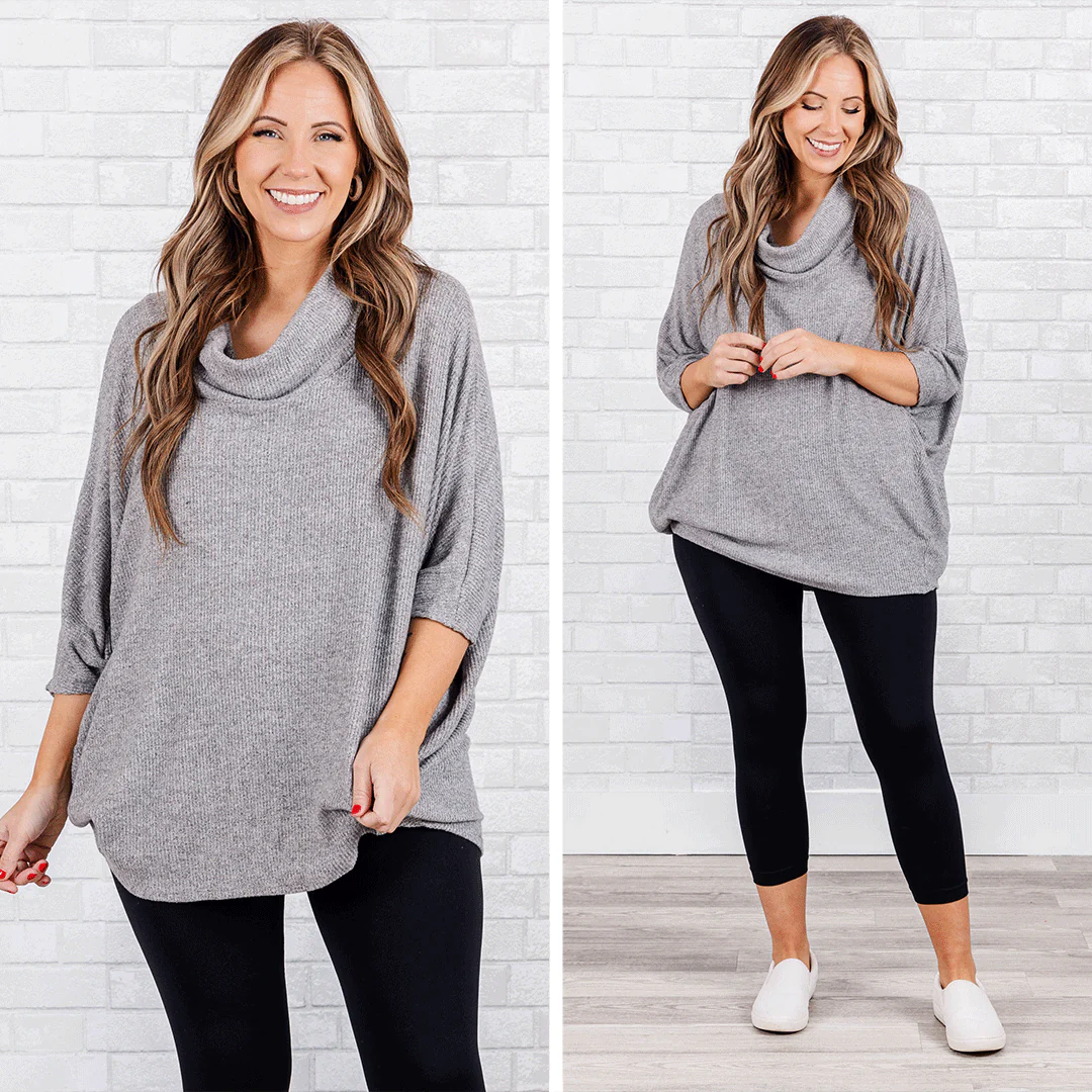 Golden Moments Top, Heather Gray - Giverhouse