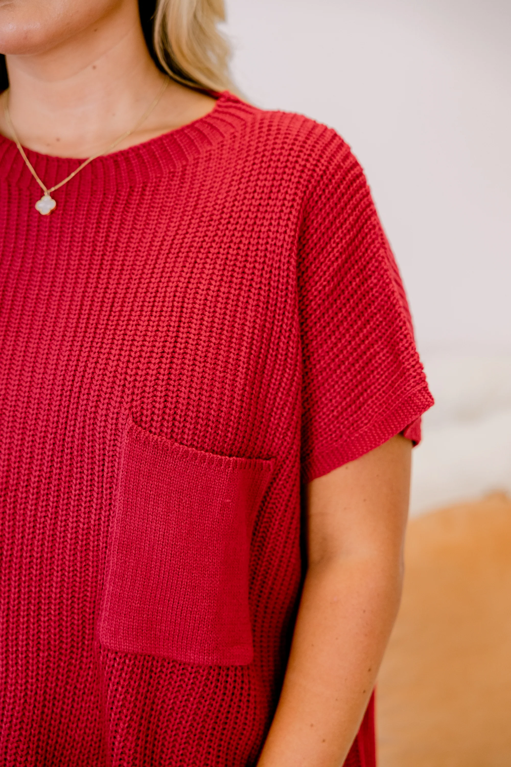 Imagine My World Sweater, Red - Giverhouse