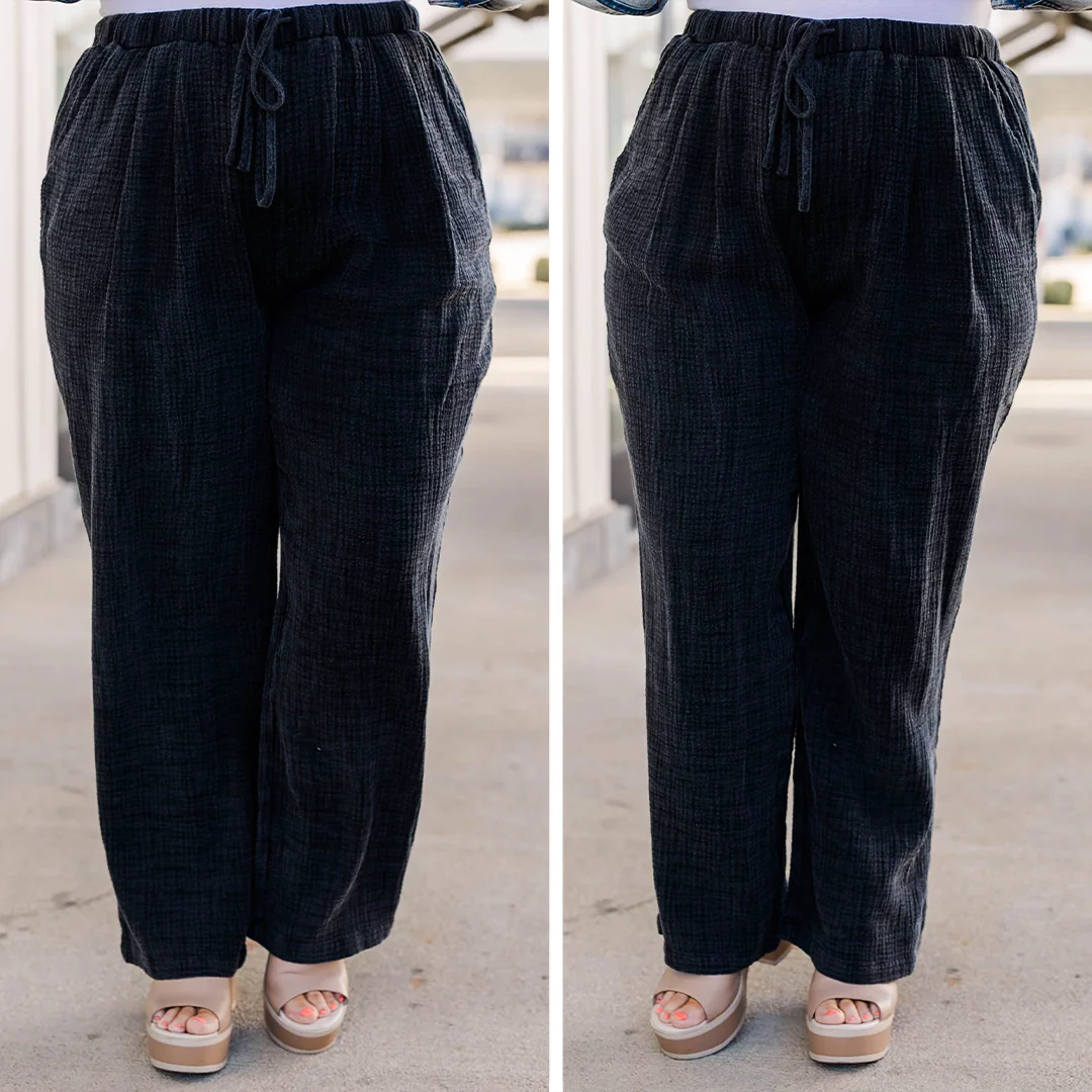 Never Go To Waste Pants, Black - Giverhouse