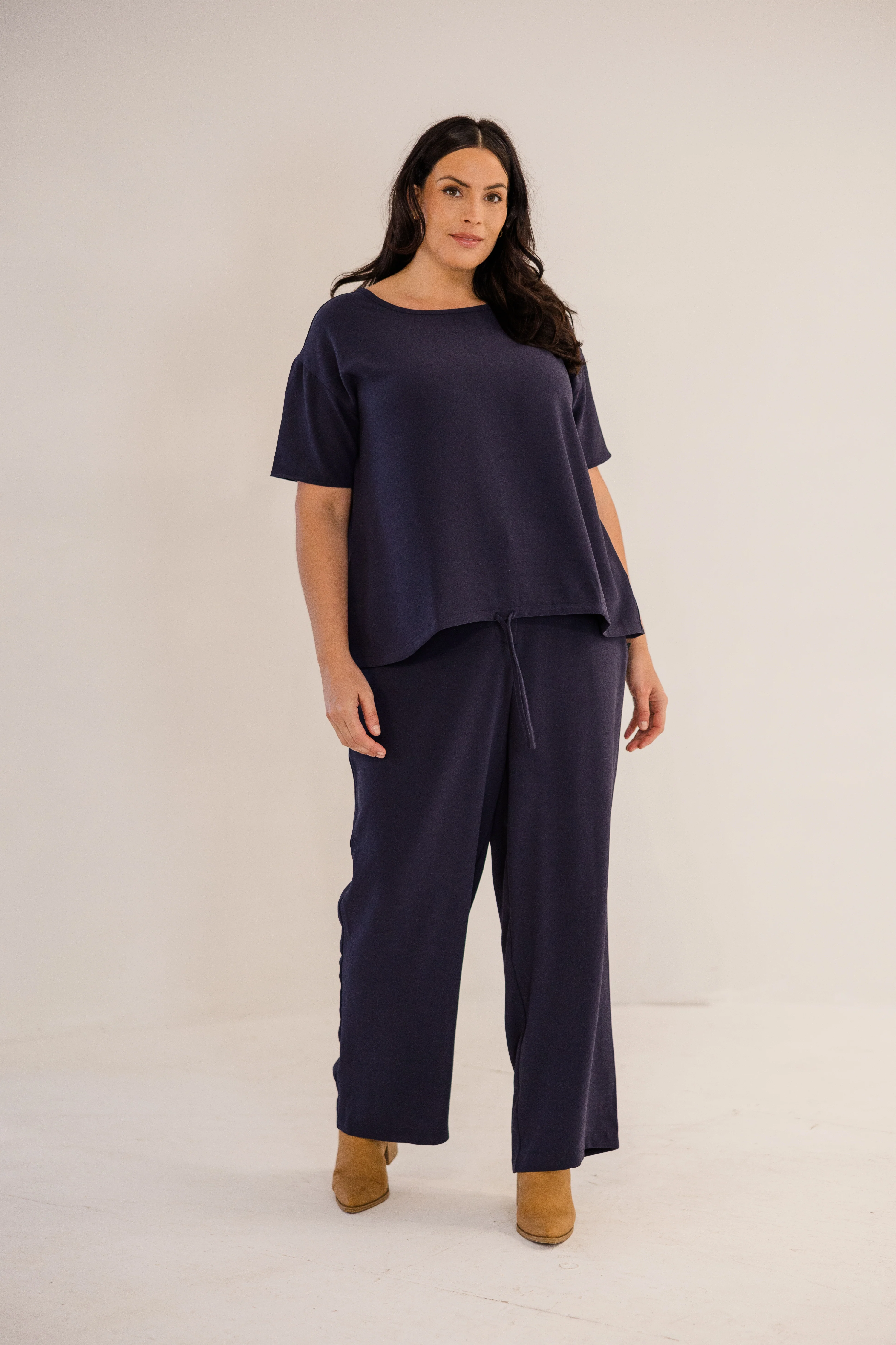 Lena Straight Leg Pant, Ink Navy - Giverhouse