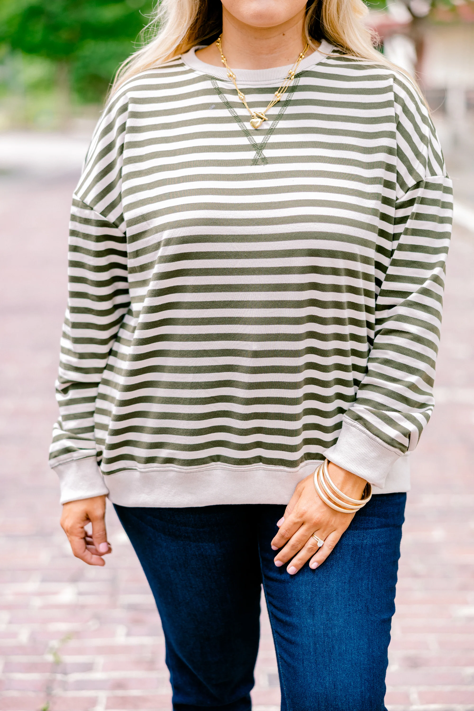 Over My Heart Pullover, Olive - Giverhouse