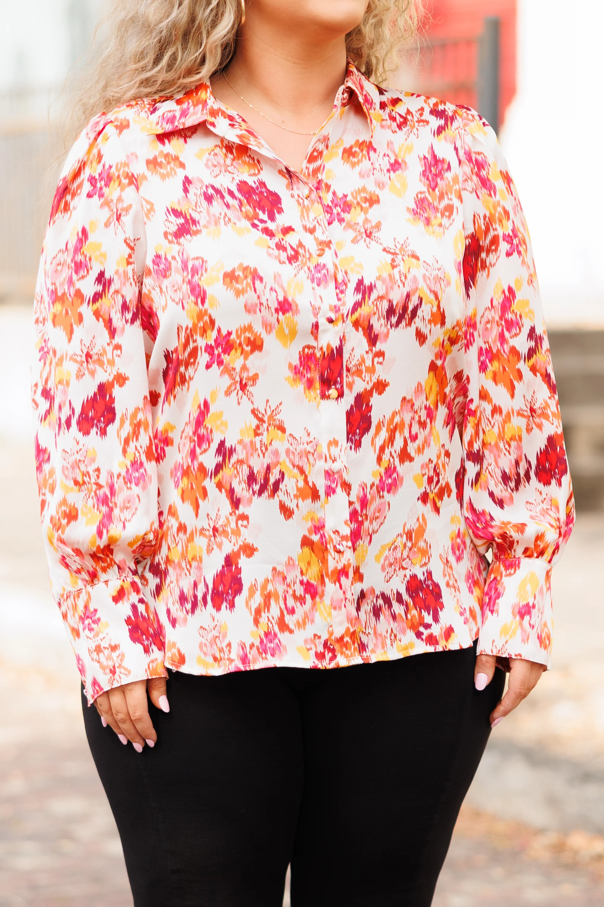 Flowers Of My Dreams Top, Ivory - Giverhouse