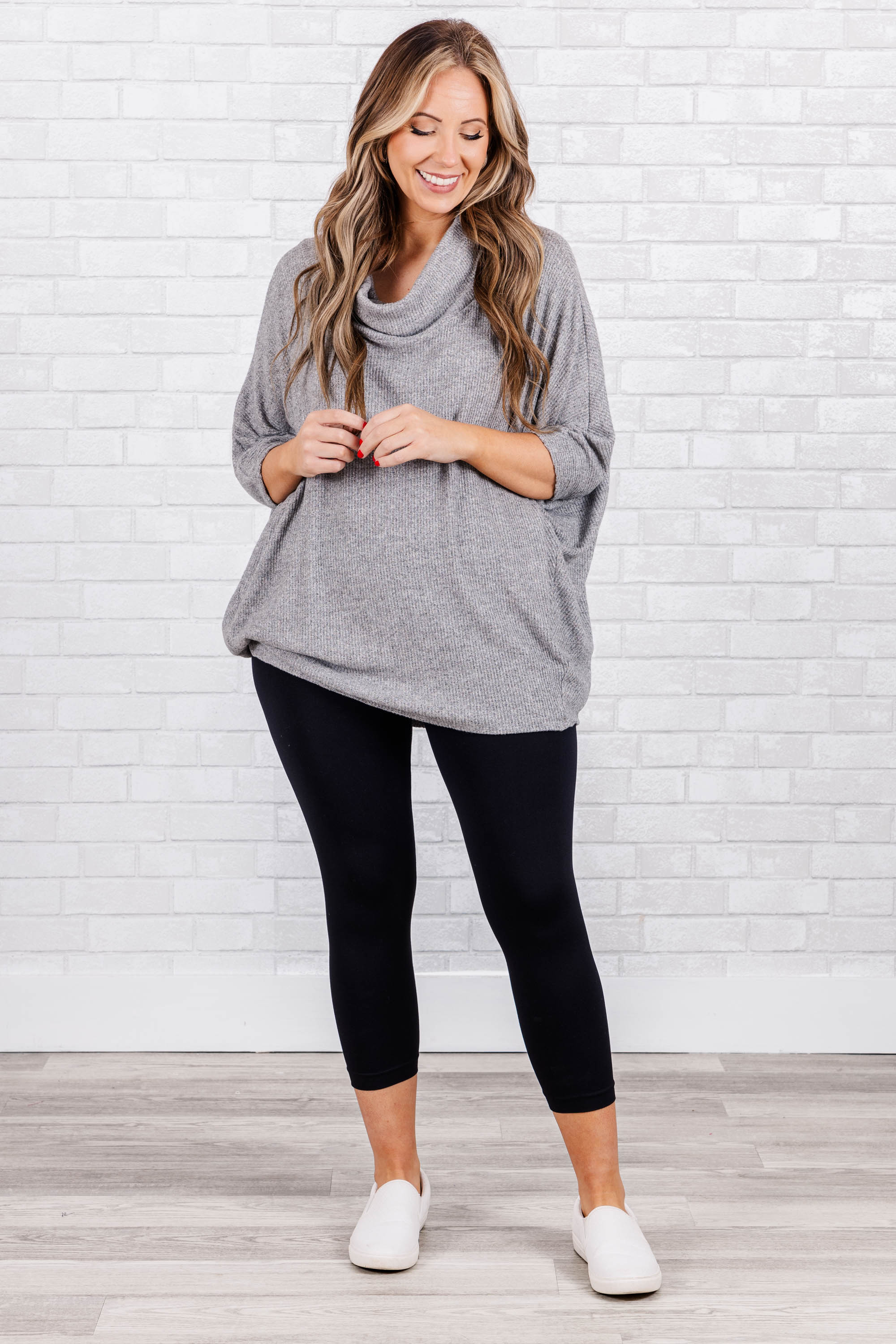 Golden Moments Top, Heather Gray - Giverhouse