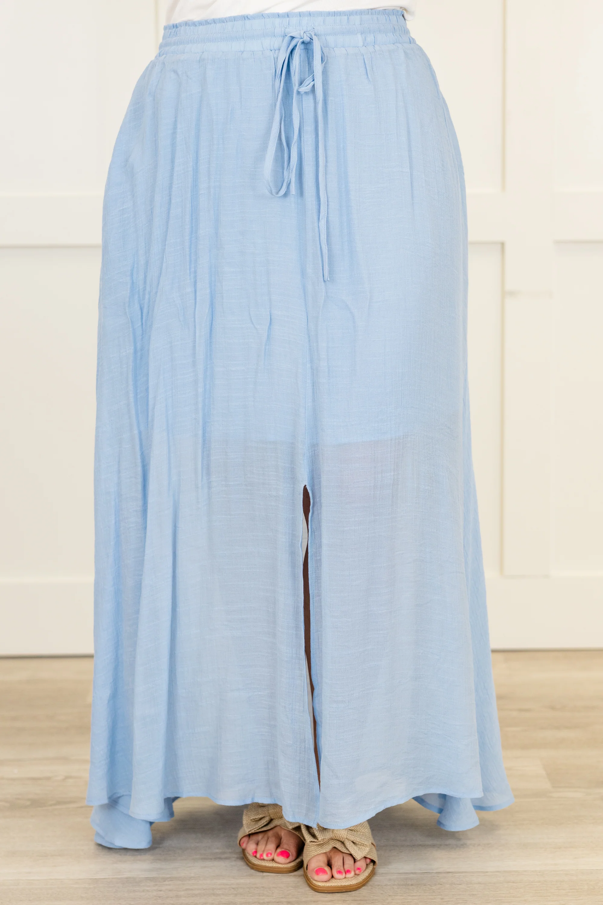 The Break Is Over Skirt, Misty Blue - Giverhouse