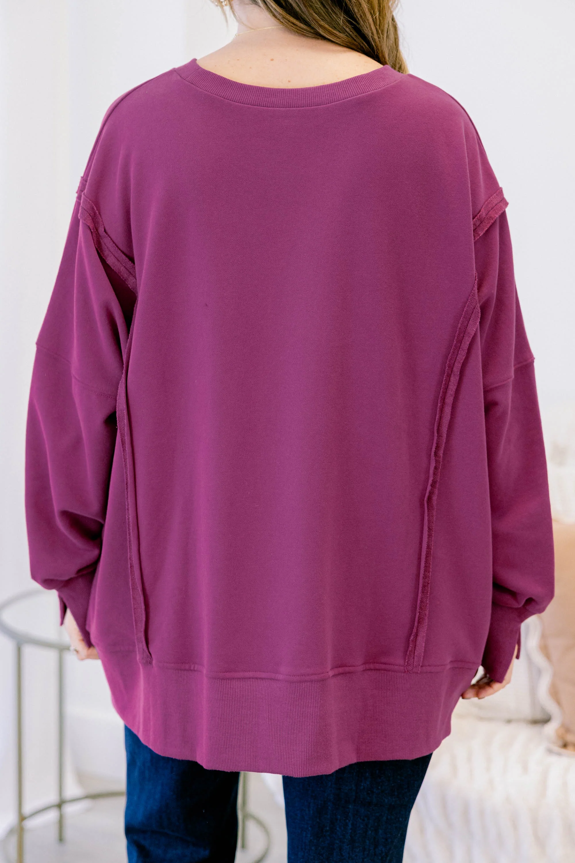 Sunset Glow Pullover, Magenta - Giverhouse