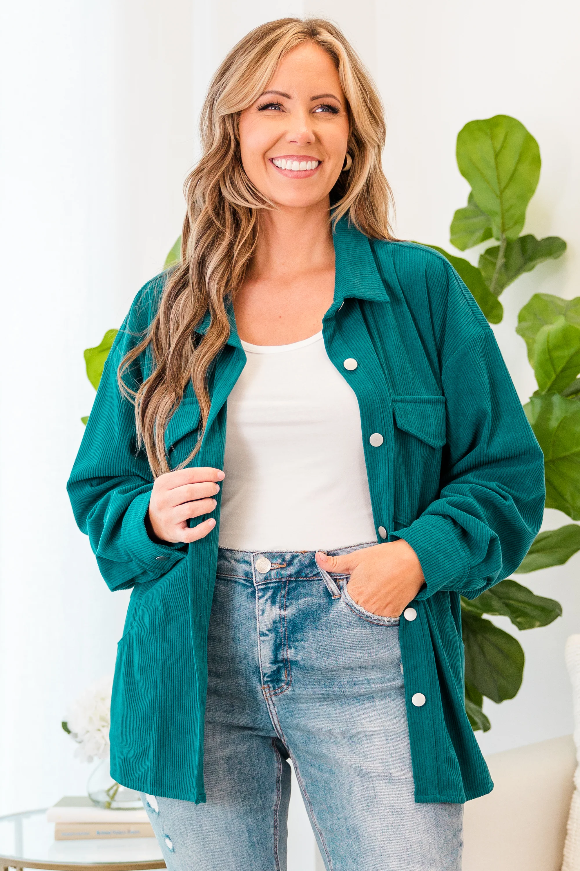 I Love The Cold Jacket, Teal - Giverhouse