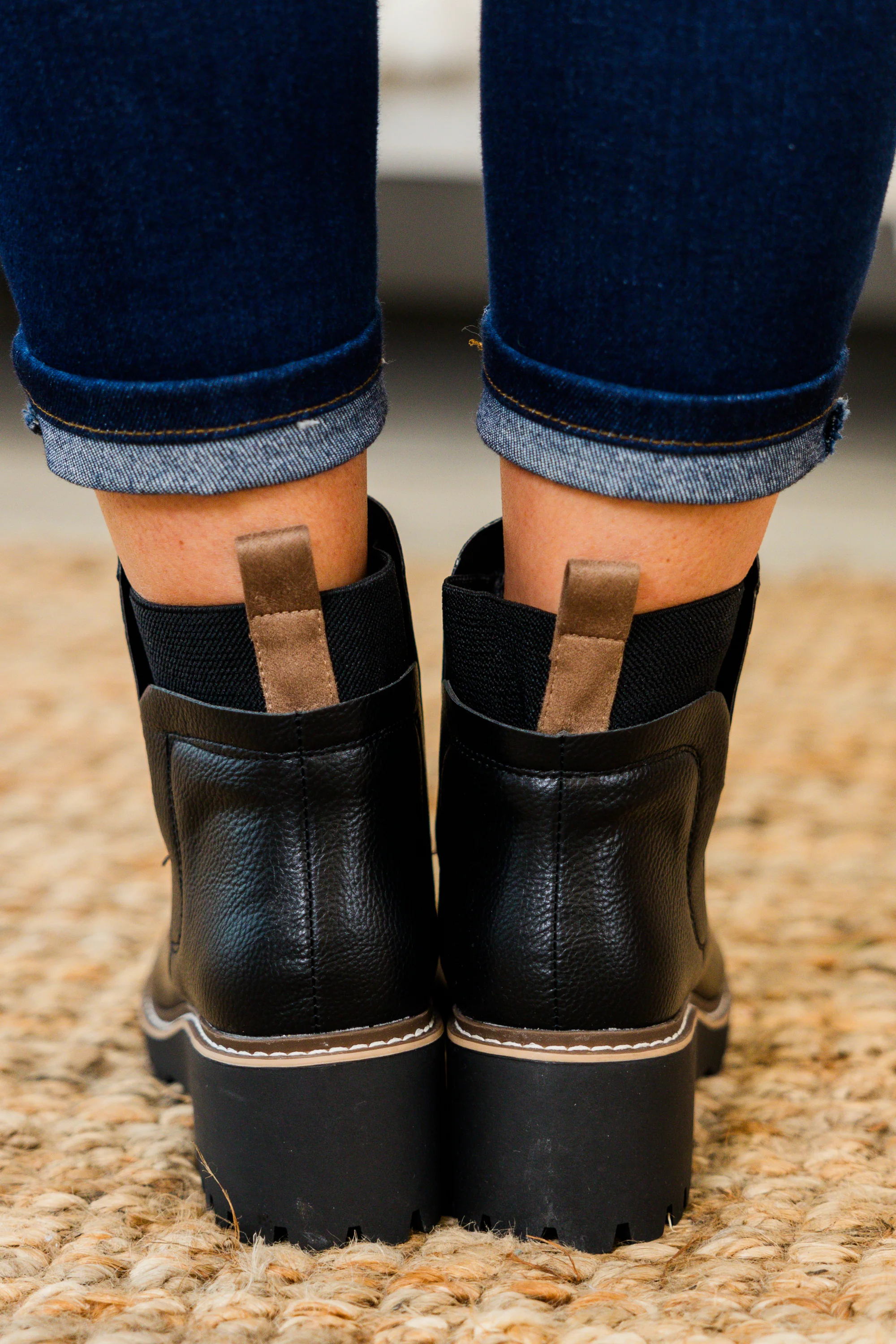 Sleek Street Booties, Black - Giverhouse