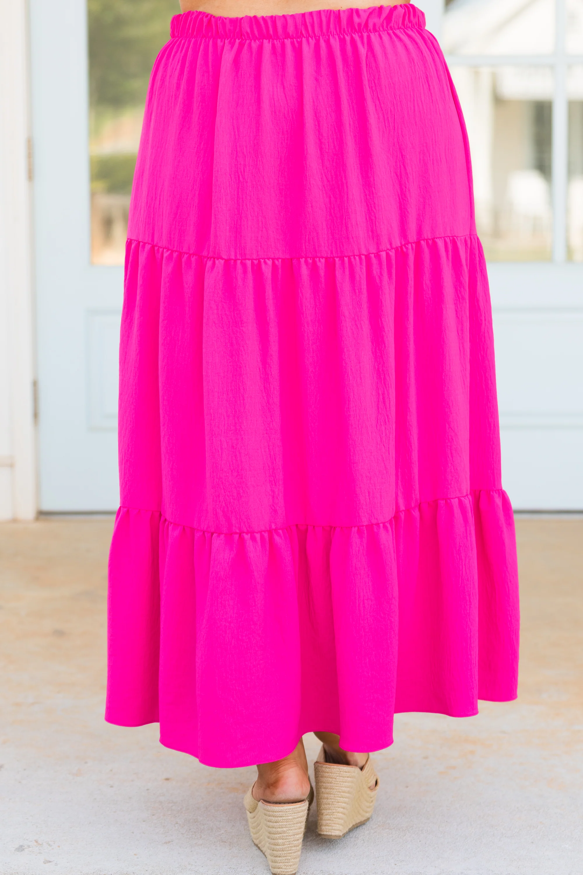 Inspired By Life Maxi Skirt, Hot Pink - Giverhouse