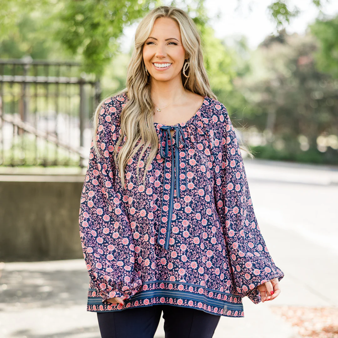 Like You Said Top, Navy - Giverhouse