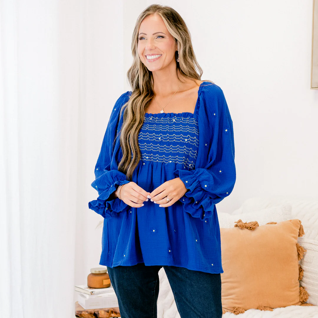 It's Gotta Be You Top, Blue - Giverhouse