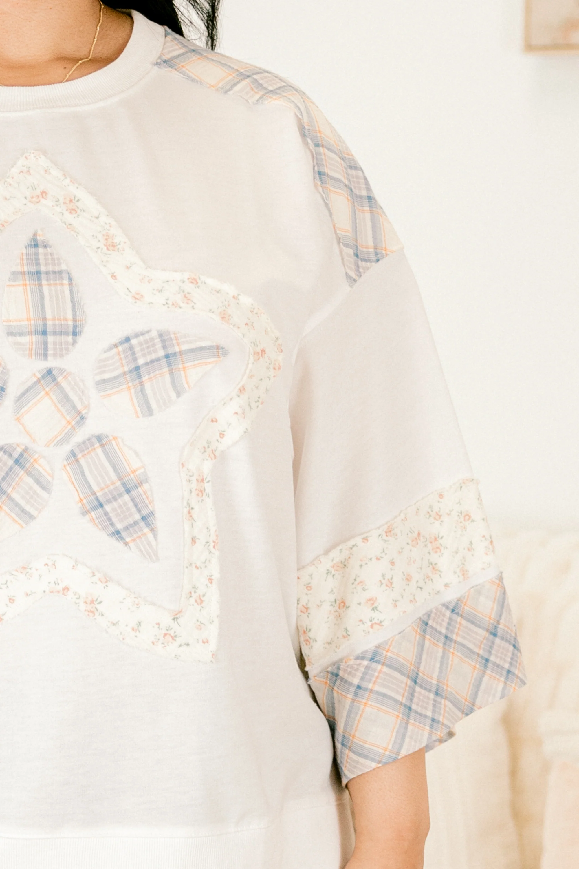 Boho Dreamer Top, White Combo - Giverhouse