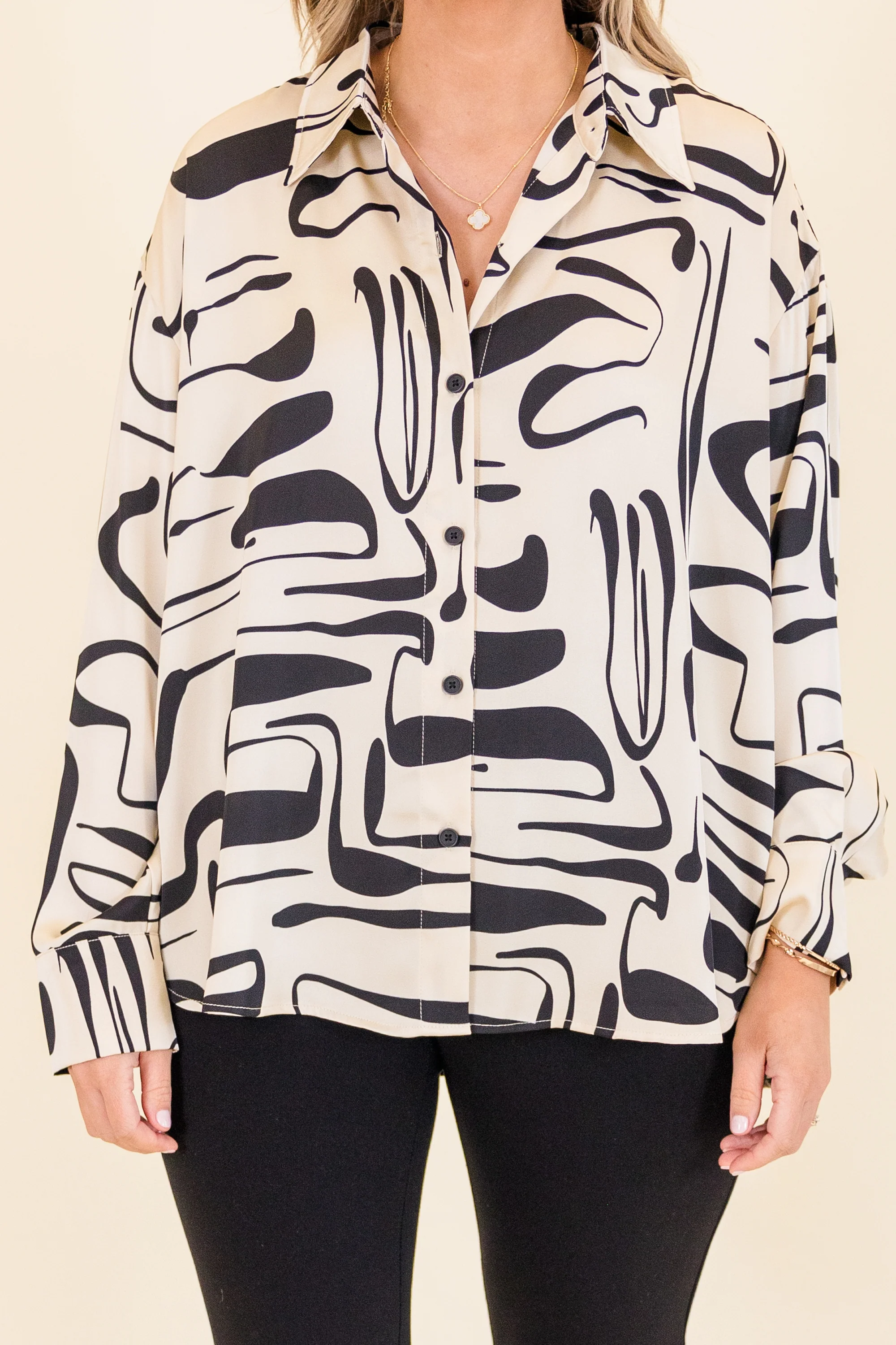 Midnight City Top, Cream - Giverhouse