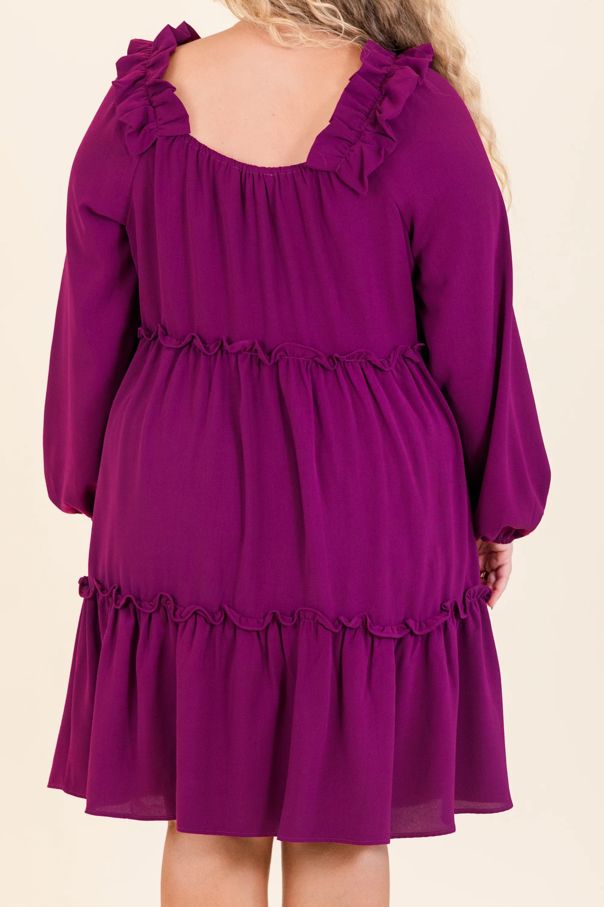 Moving Onward Dress, Plum - Giverhouse