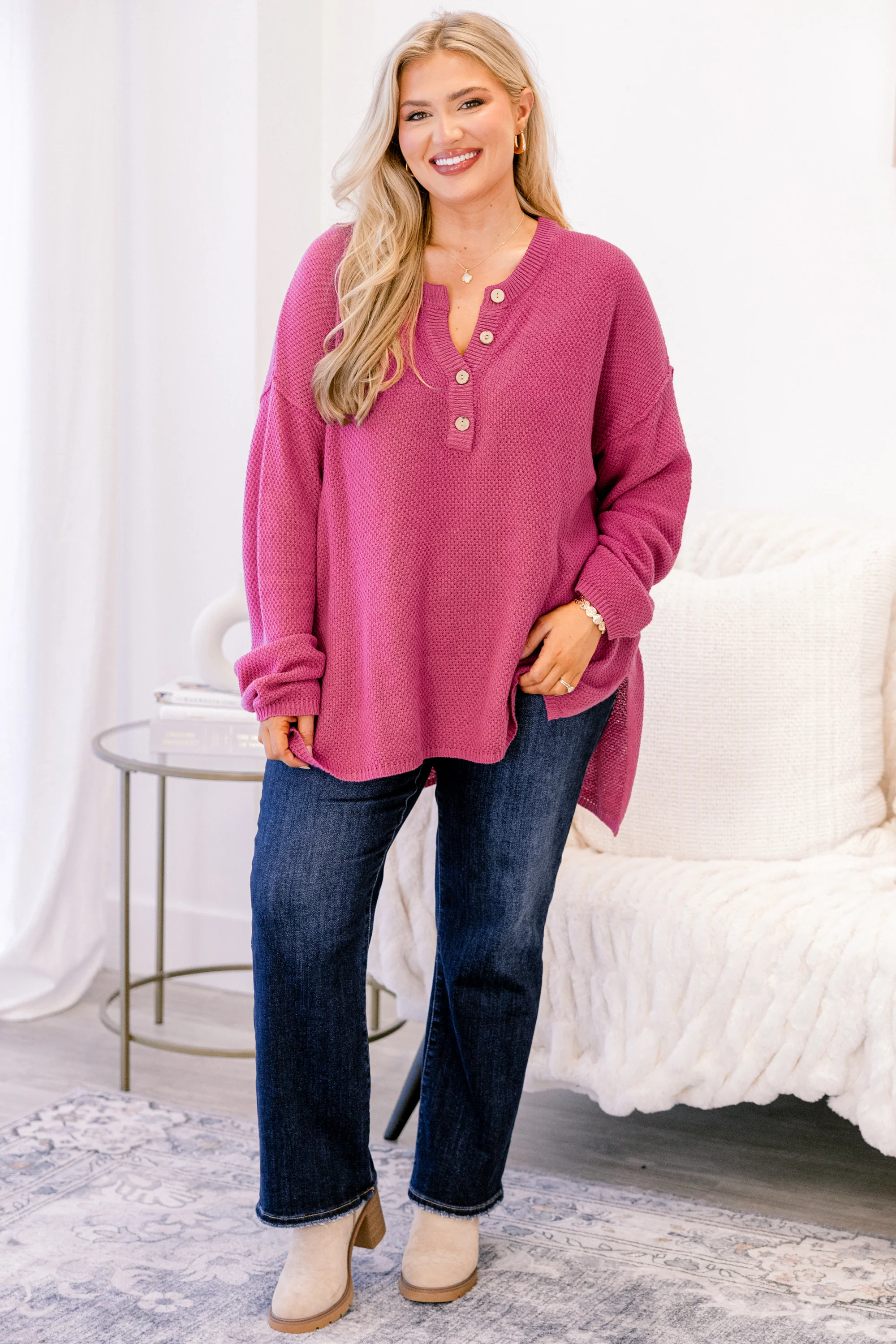 Apple Picking Sweater, Pink - Giverhouse