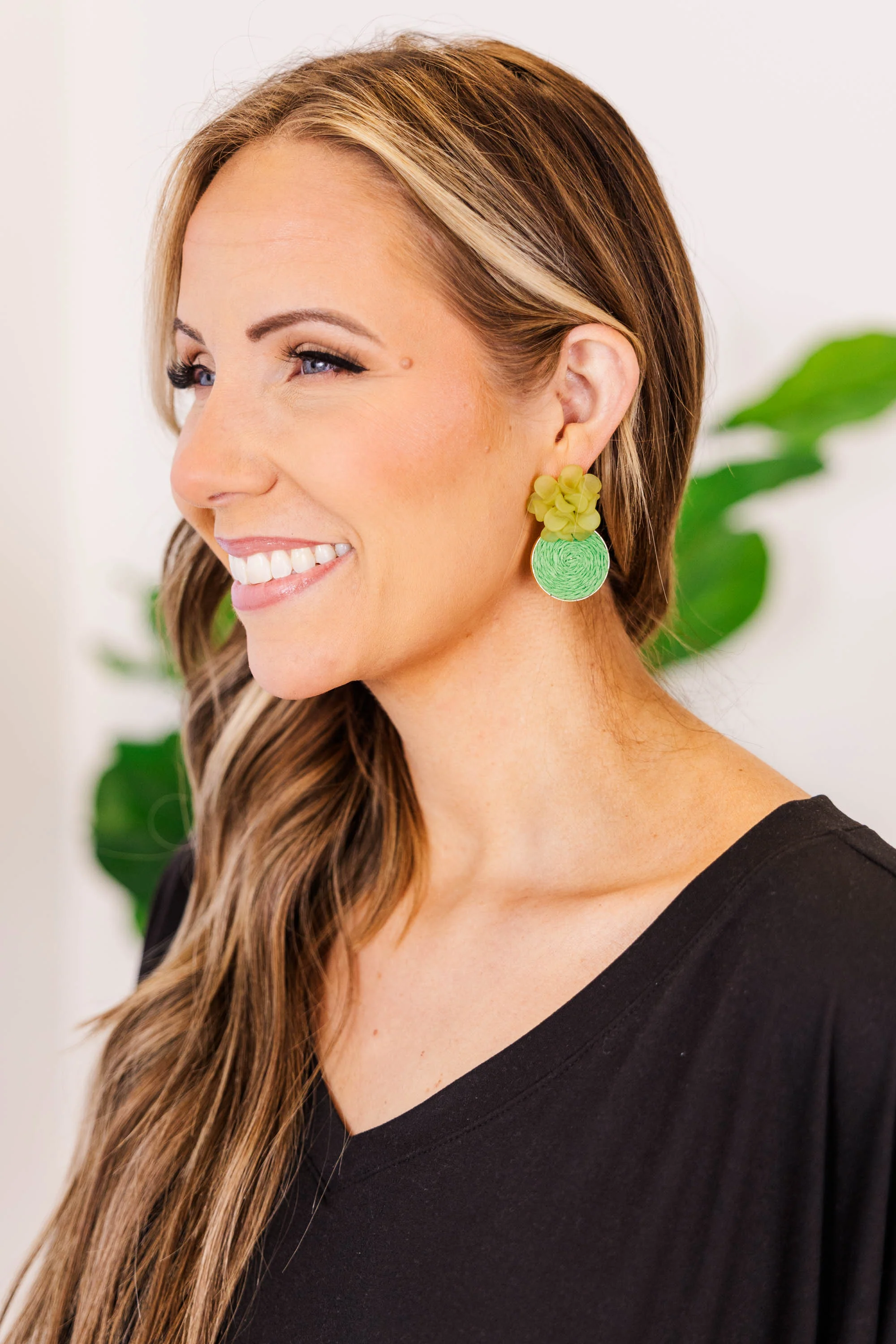 Don't Push Your Luck Earrings, Green - Giverhouse