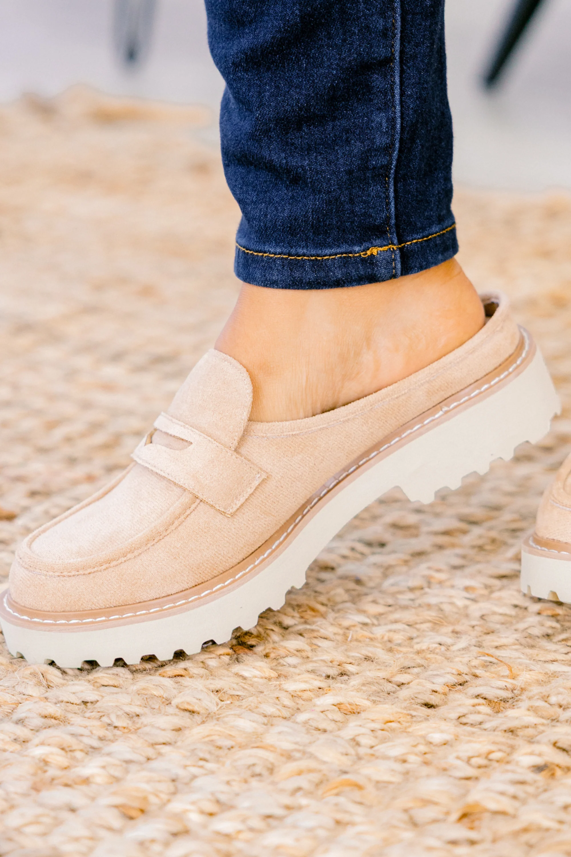 Back To Us Loafers, Taupe - Giverhouse