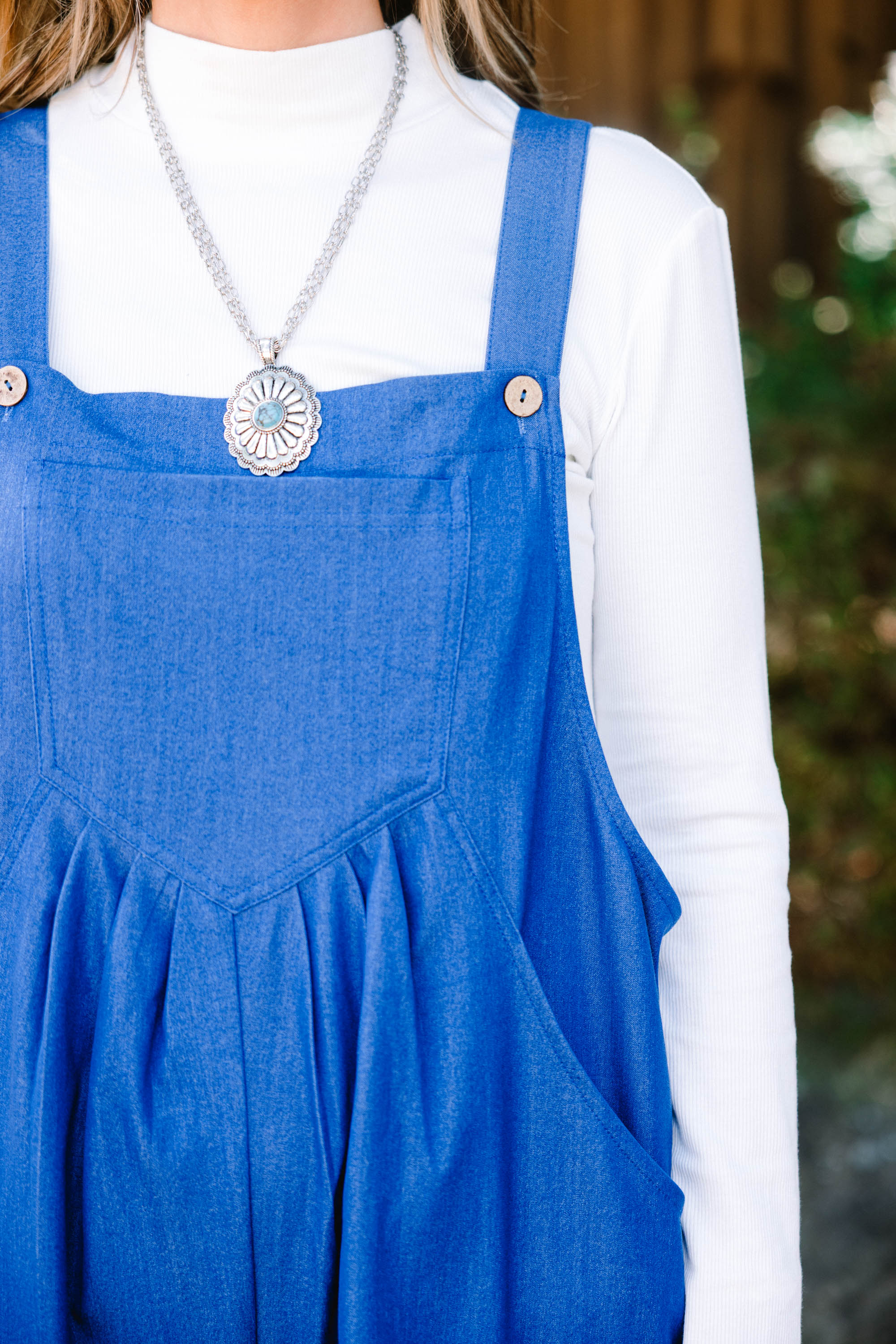 Got To Laugh Jumpsuit, Denim - Giverhouse