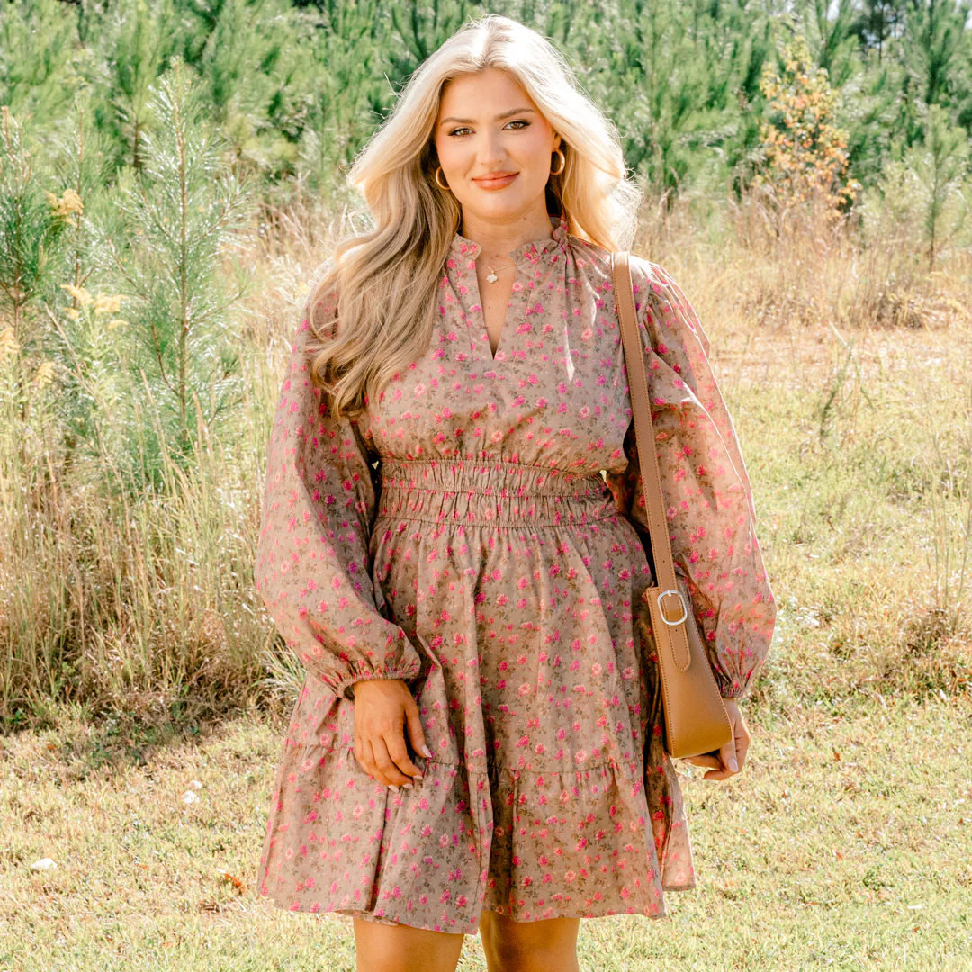 I Took My Chance Dress, Brown - Giverhouse