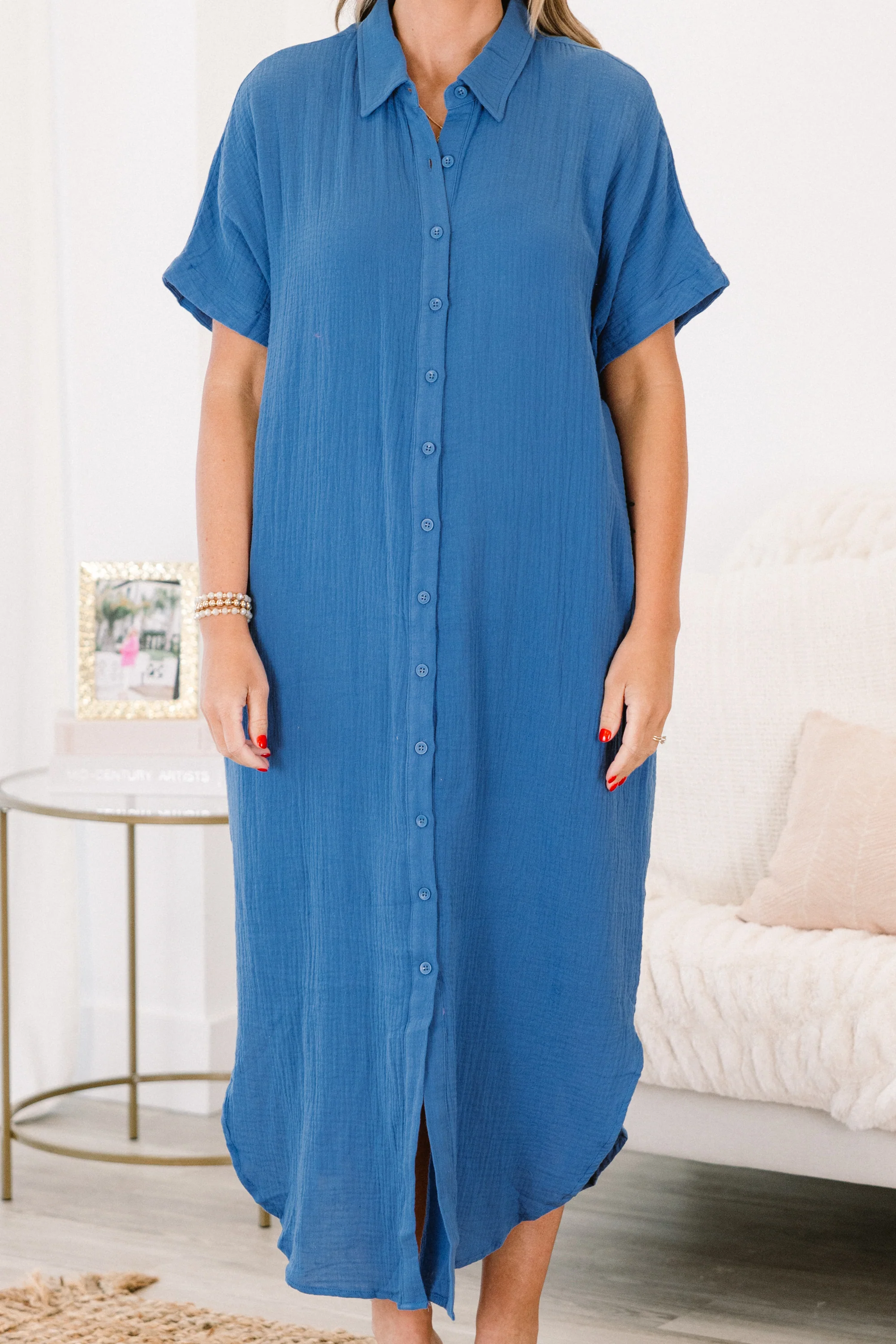 Note To Myself Maxi Dress, Navy - Giverhouse