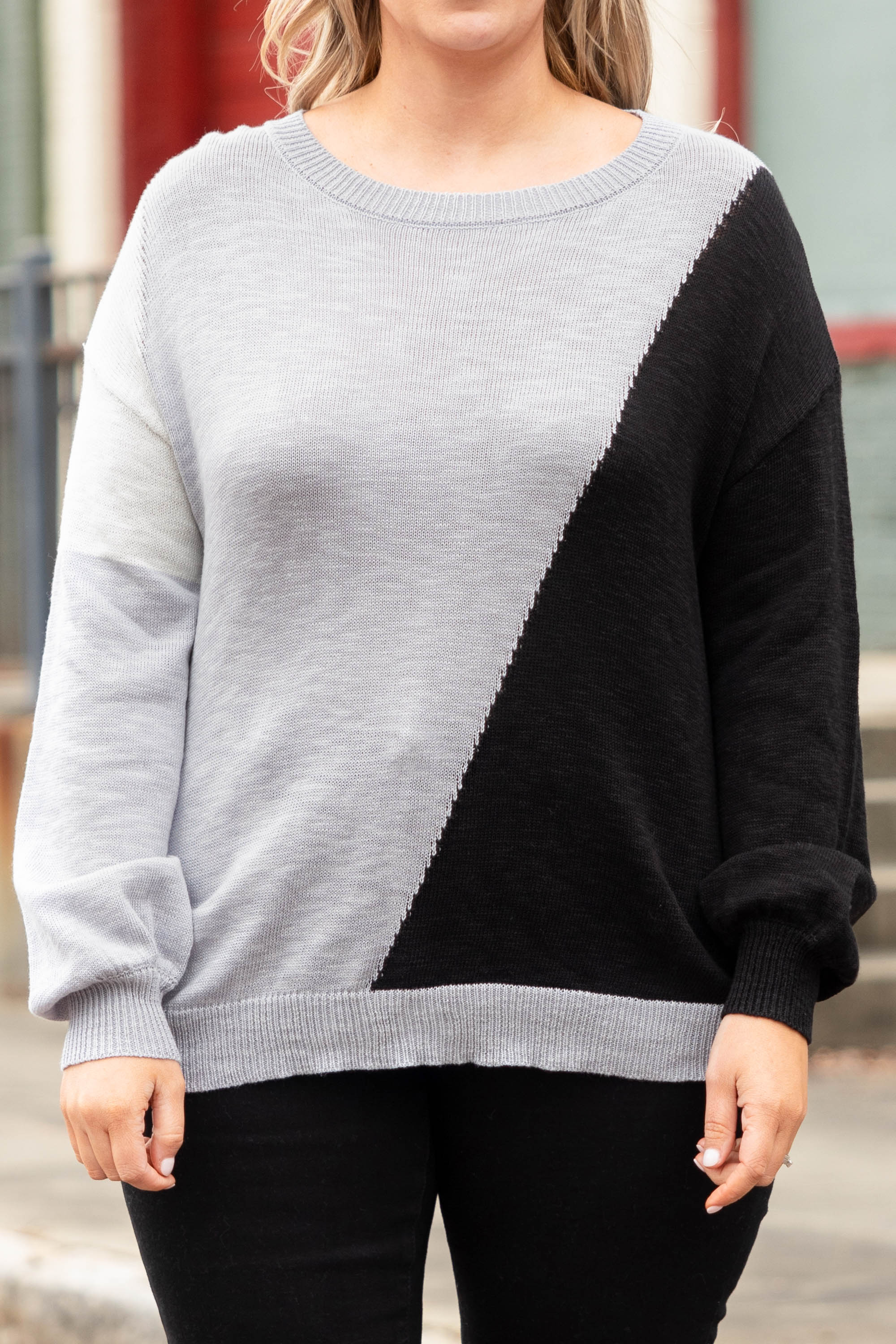 Always Thinking Sweater, Gray - Giverhouse