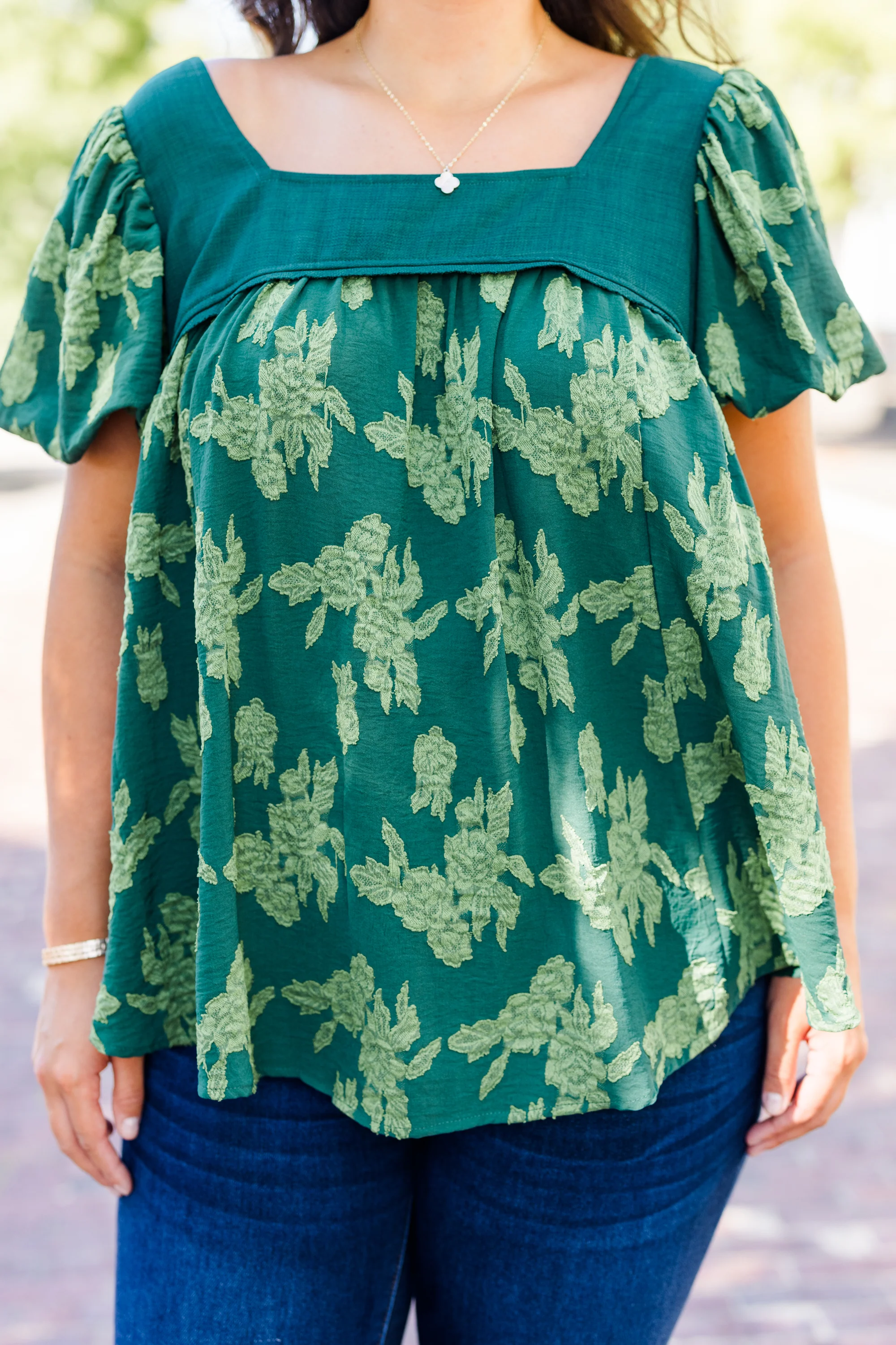 Evergreen Trees Top, Deep Green - Giverhouse