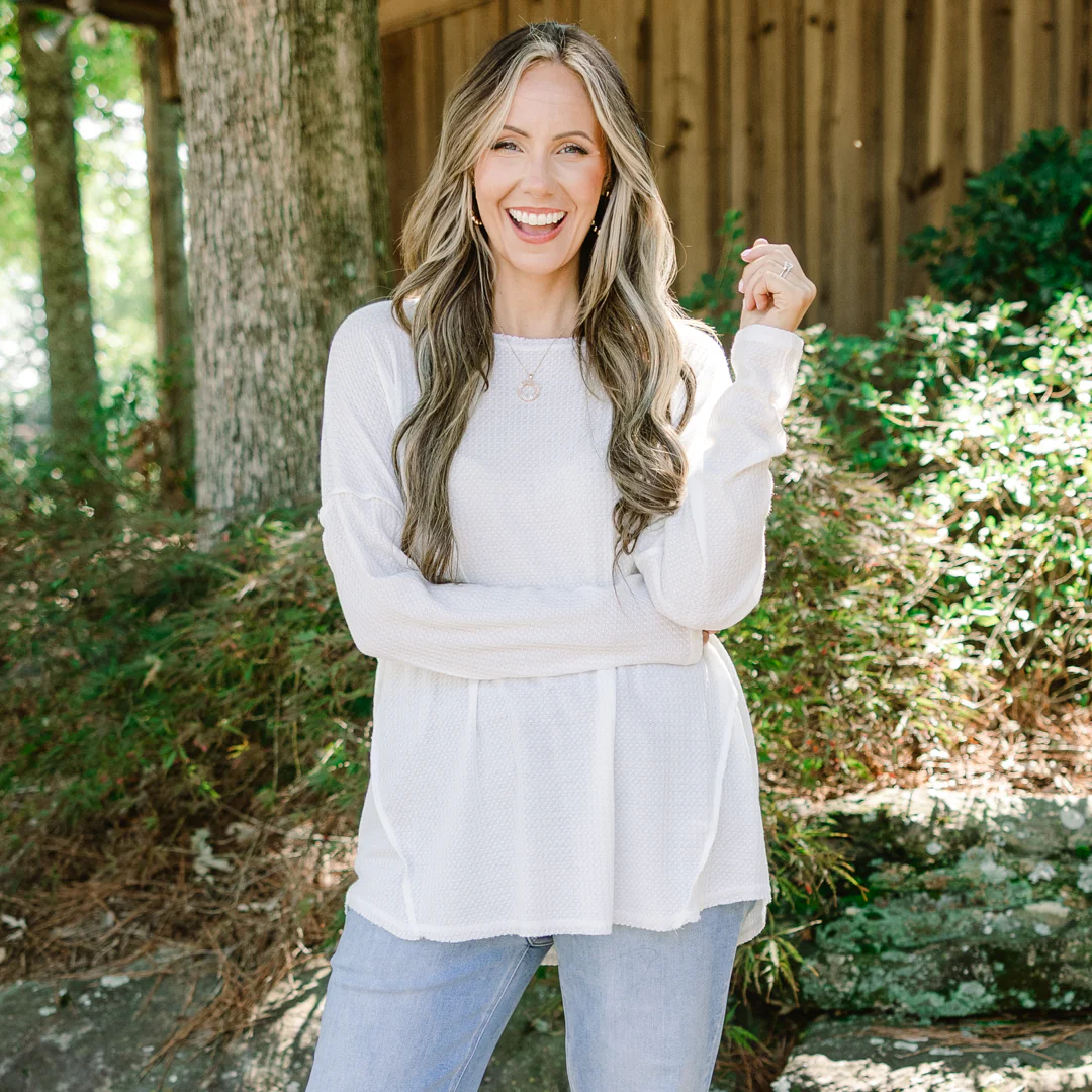 Can't Stop Love Top, Ivory - Giverhouse