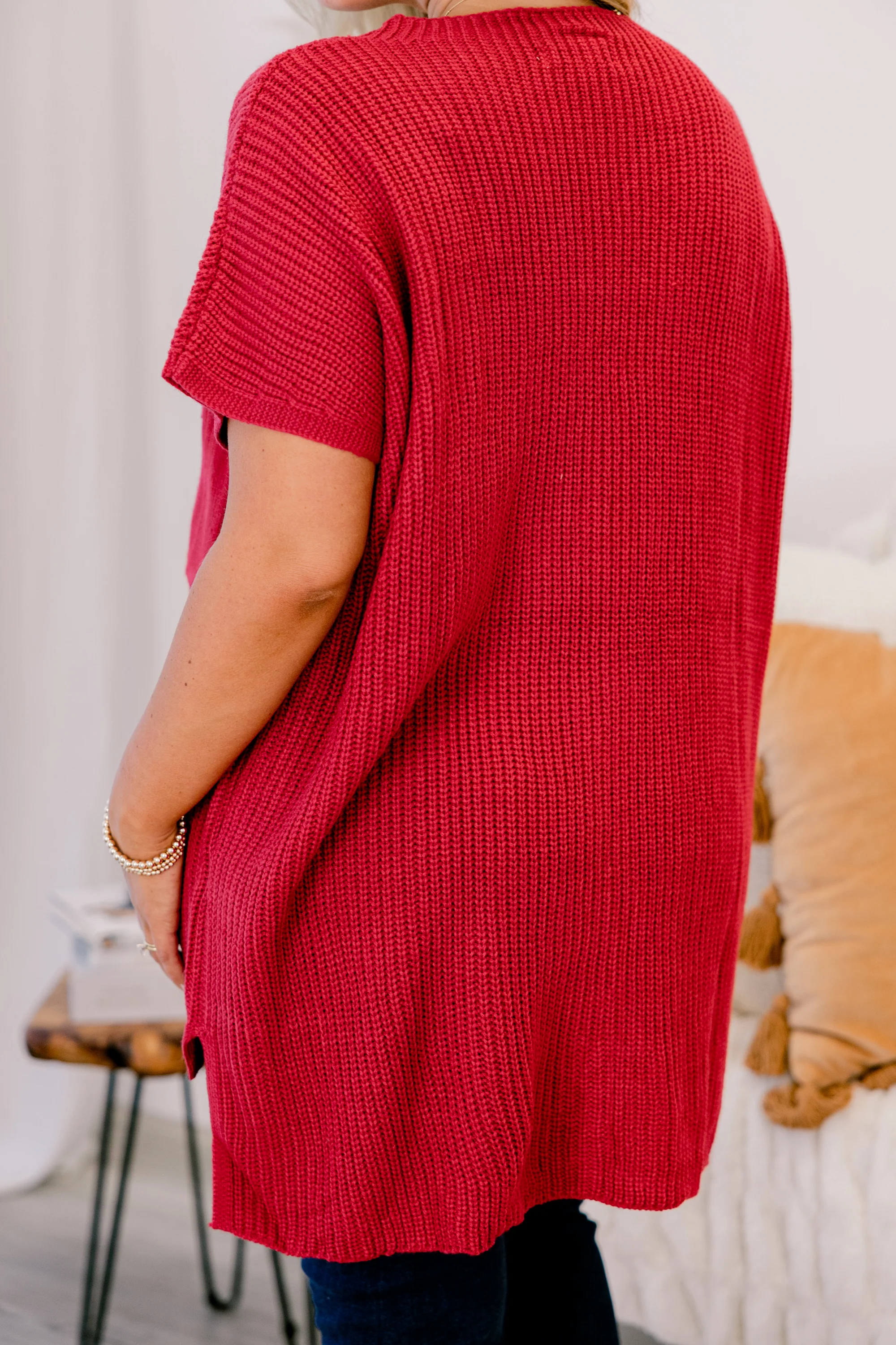 Imagine My World Sweater, Red - Giverhouse