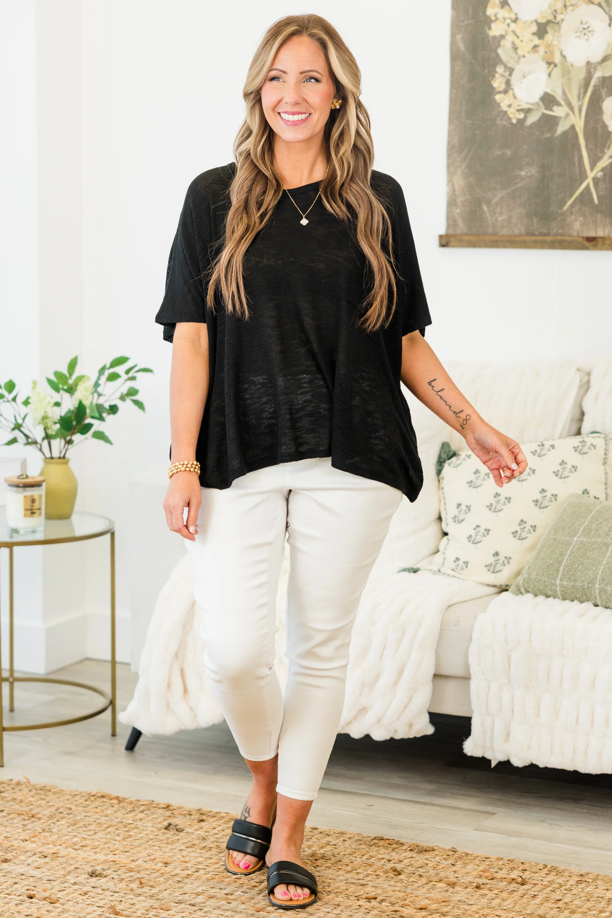 What Is The Call Top, Black - Giverhouse