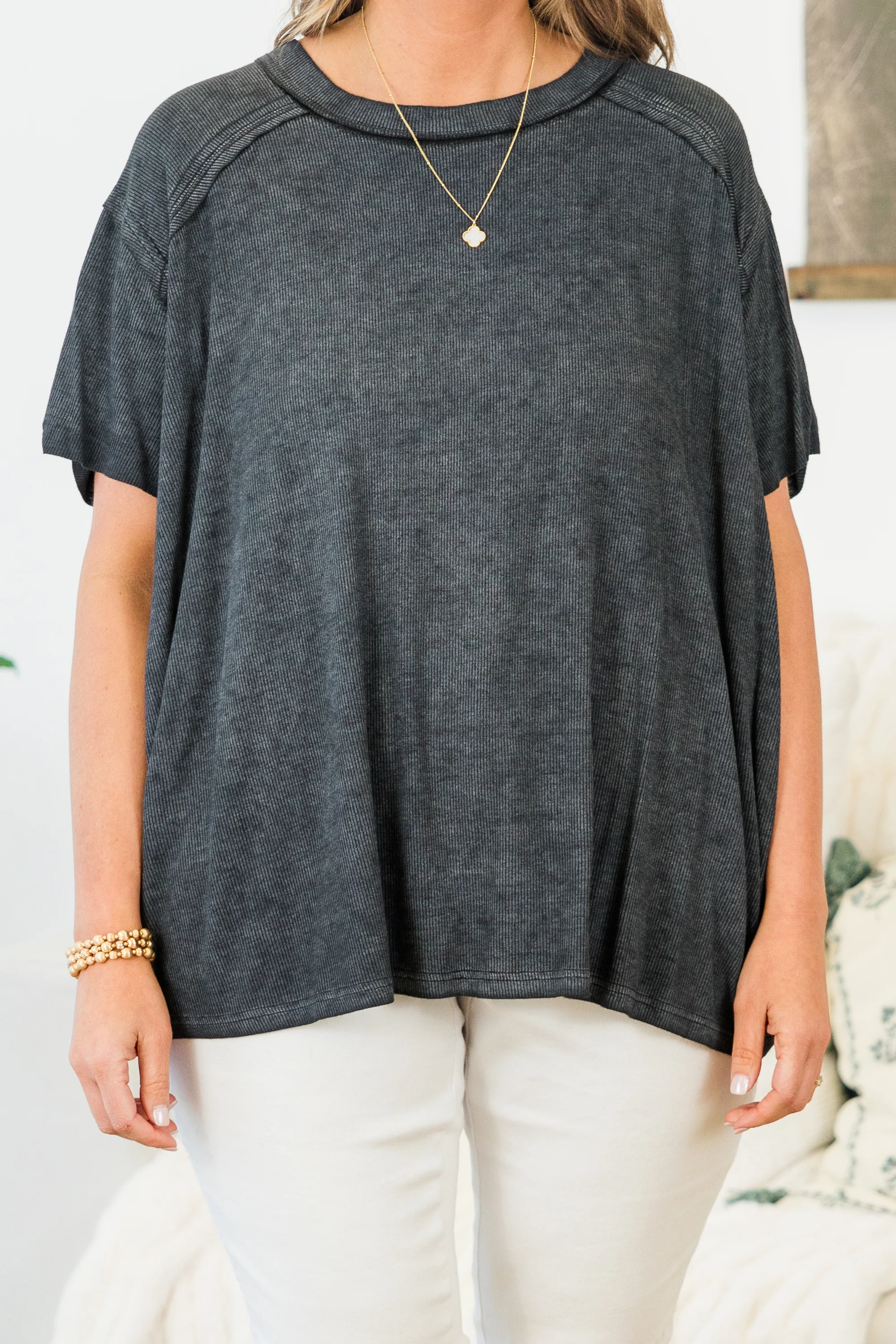 Gotta Let You Go Top, Ash Black - Giverhouse