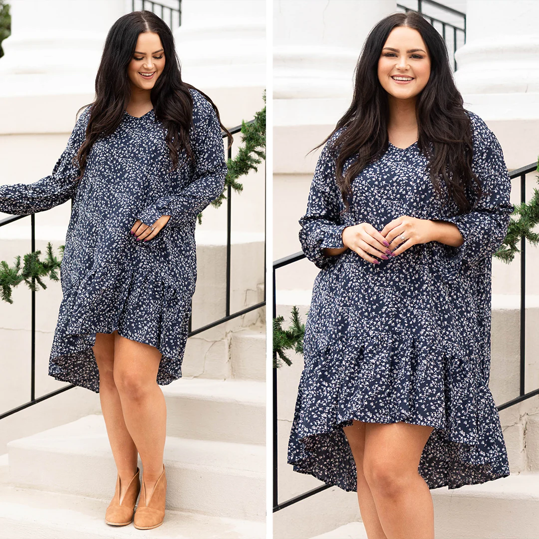 My Inner Beauty Dress, Navy - Giverhouse