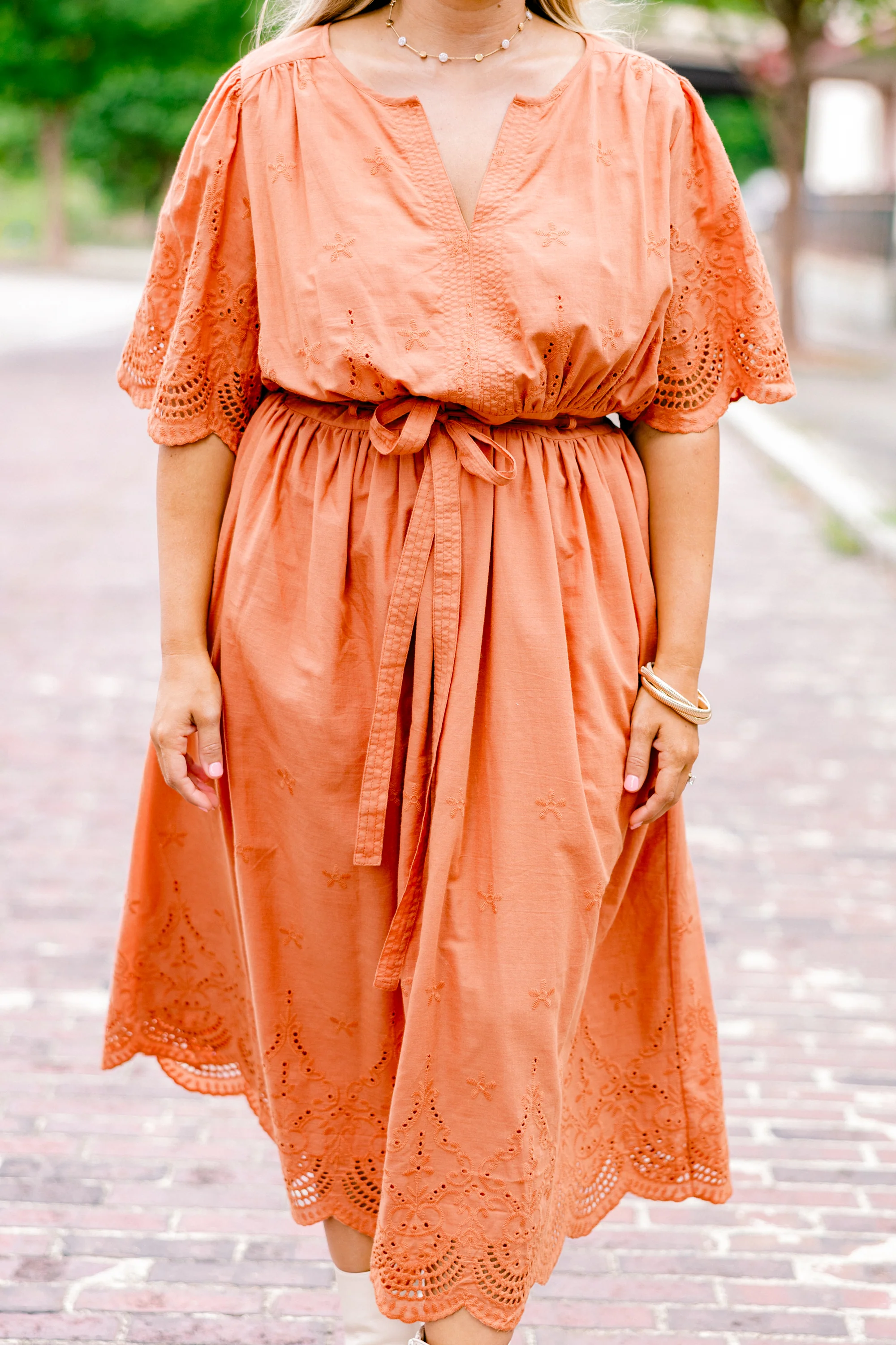 Try And Guess Dress, Orange - Giverhouse