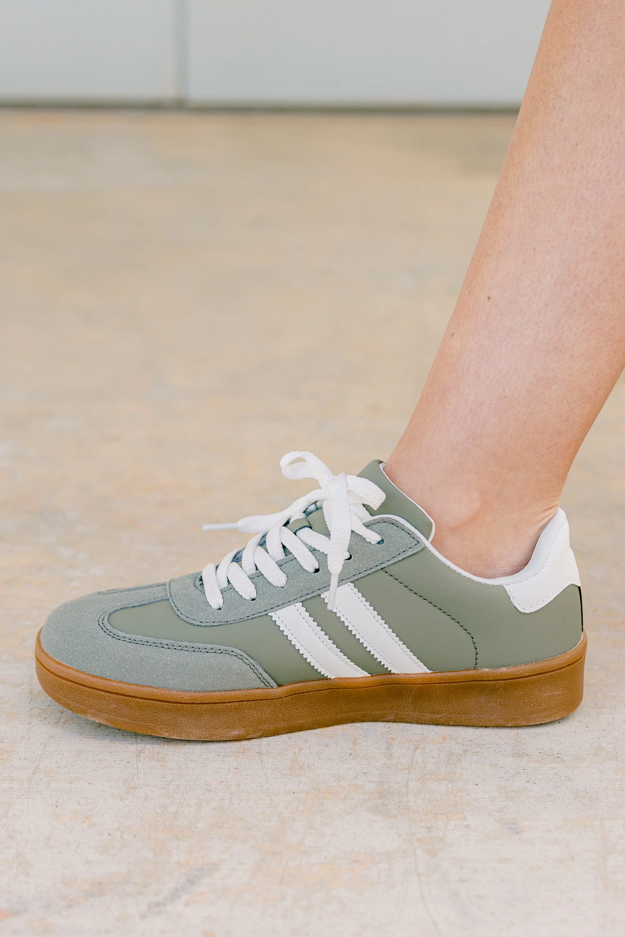 Effortlessly You Sneakers, Sage - Giverhouse