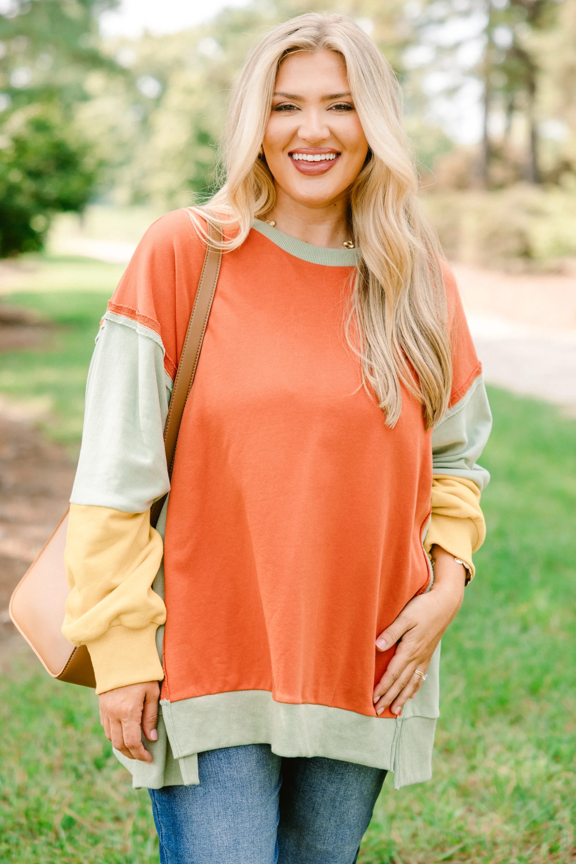 Rising To The Opportunity Pullover, Rust-Yellow - Giverhouse