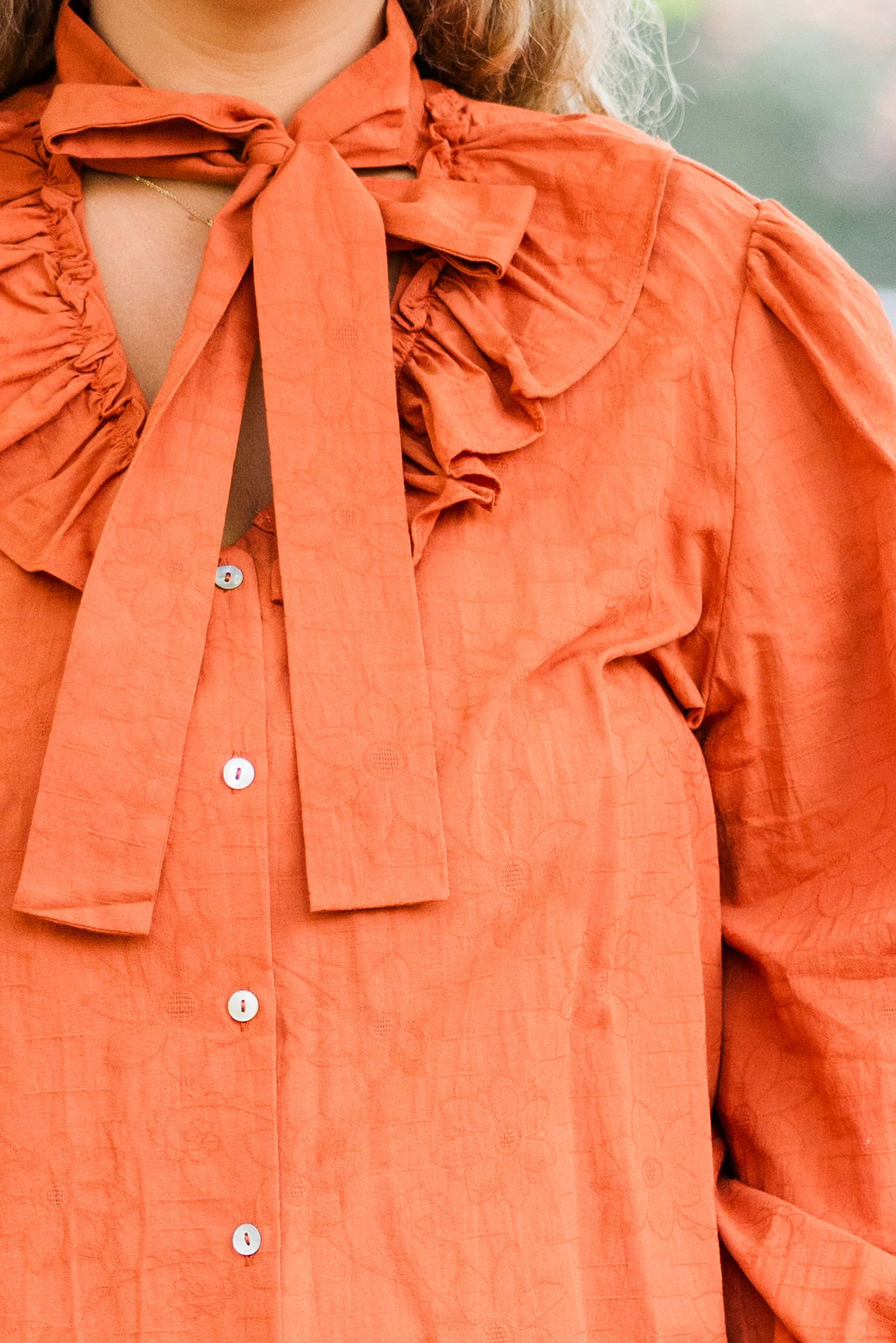 Gotcha Blouse, Rust - Giverhouse