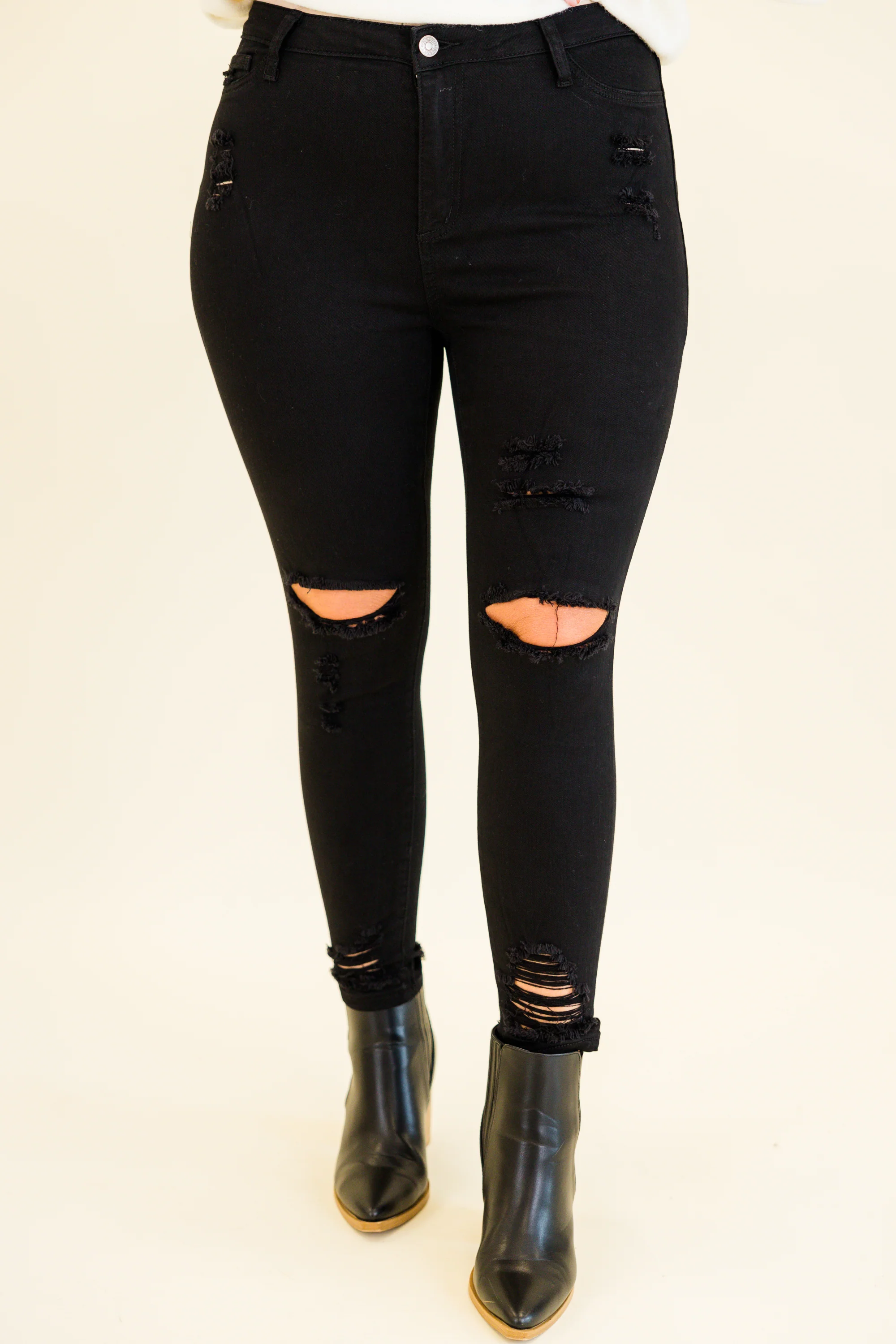 Blank Slate Skinny Jeans, Black - Giverhouse