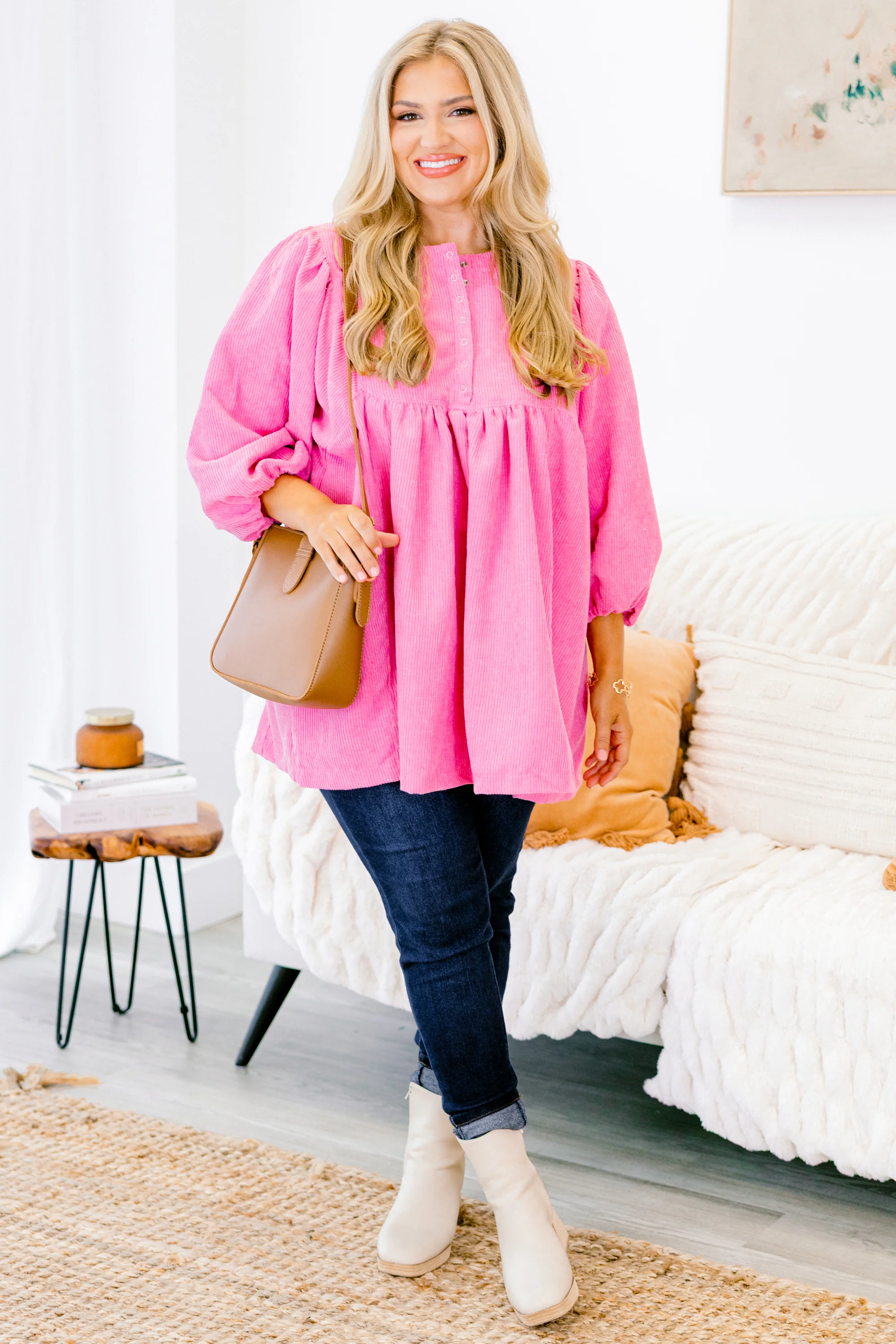 Summer Wave Tunic, Pink - Giverhouse