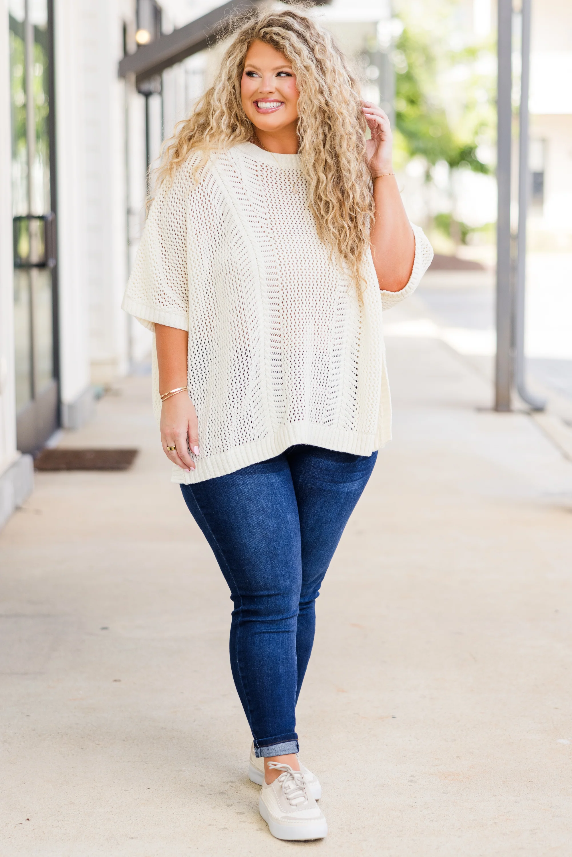 Chill Out Top, Ivory - Giverhouse