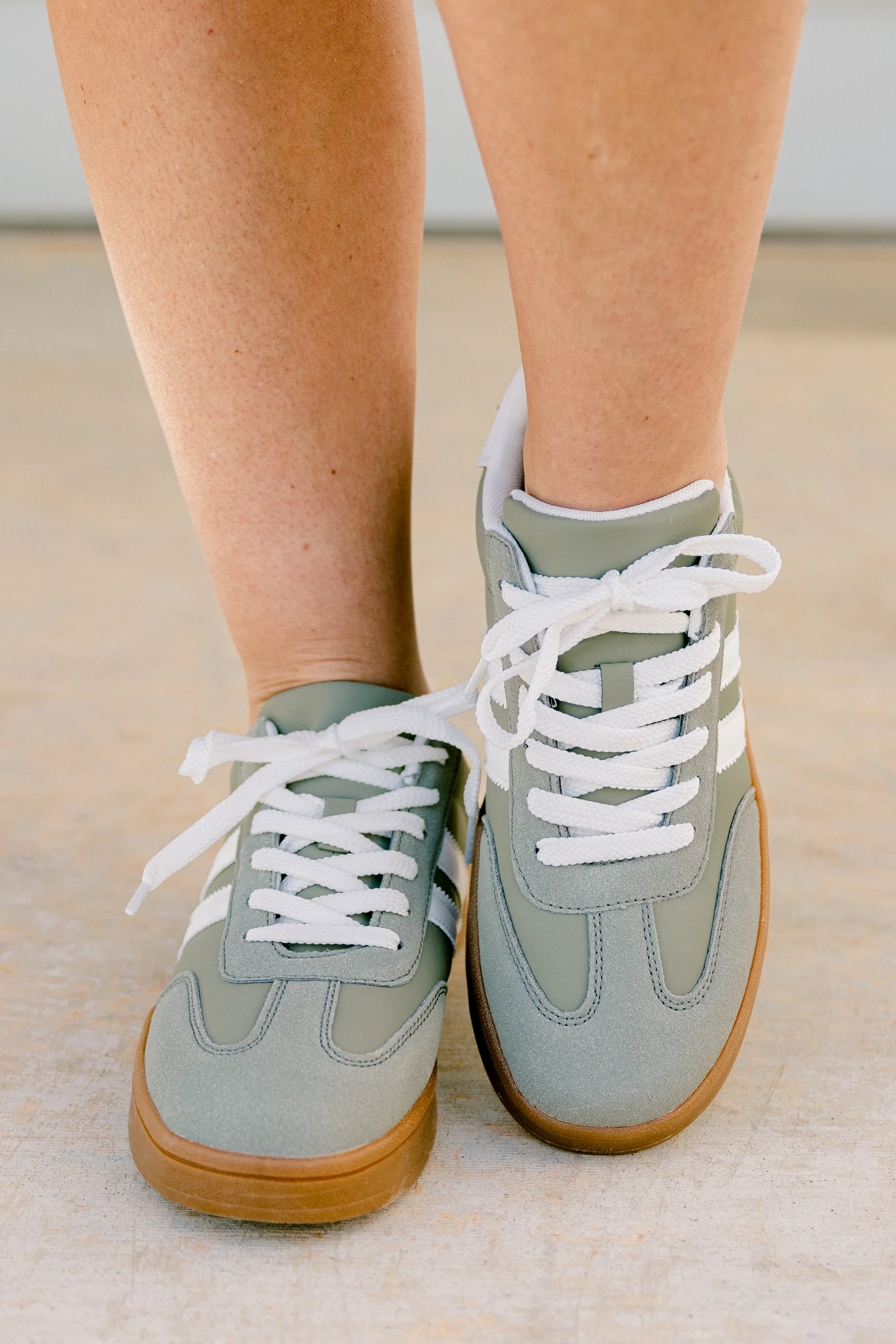 Effortlessly You Sneakers, Sage - Giverhouse
