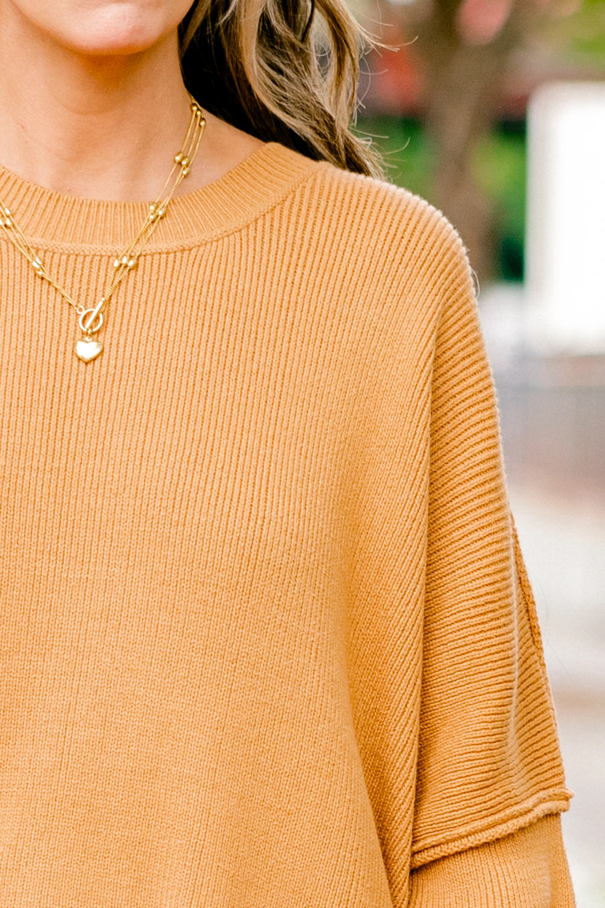 Magically Perfect Sweater, Camel - Giverhouse