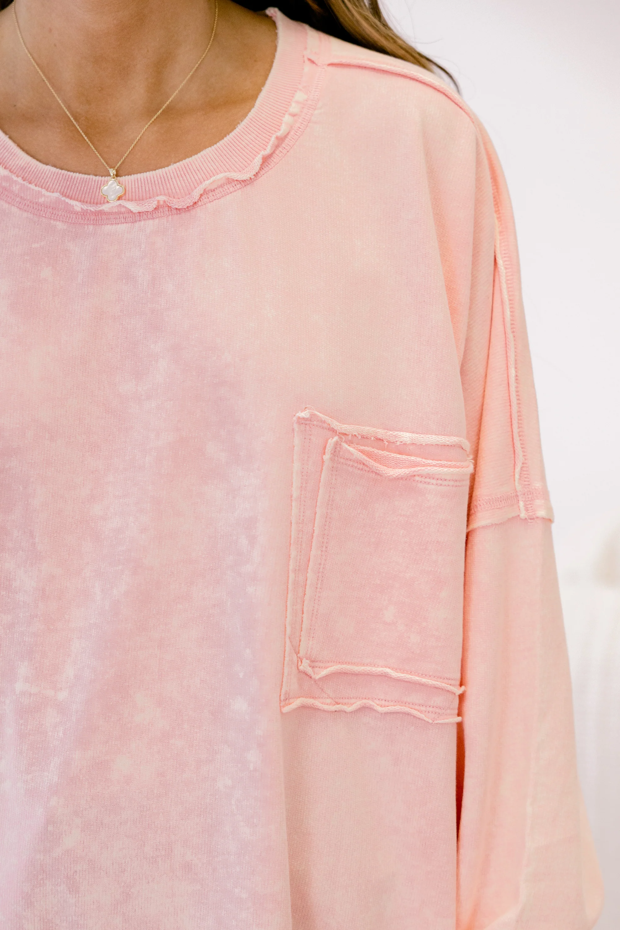 Here With Open Arms Pullover, Pink - Giverhouse