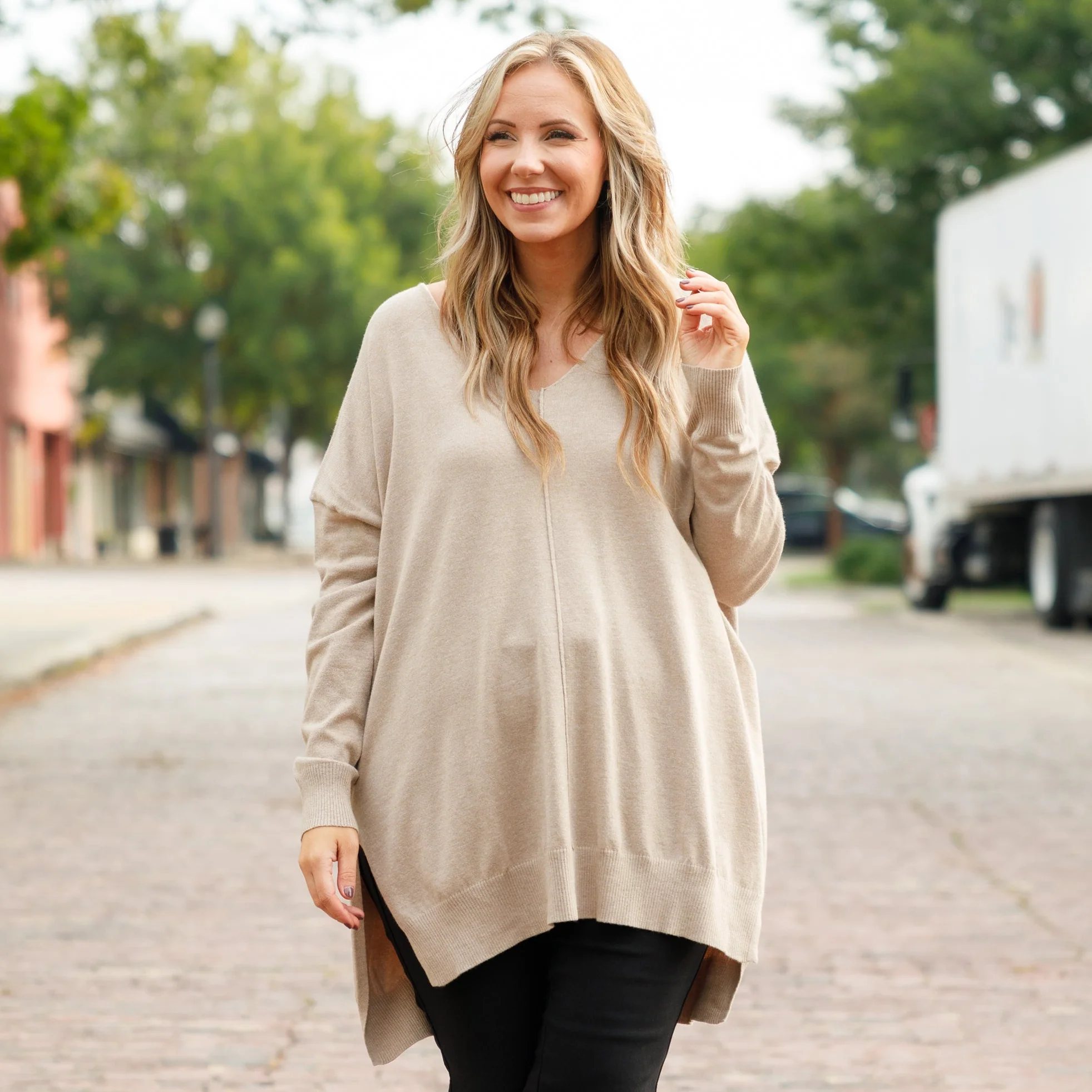 Miss Who I Was Sweater, Ash Mocha - Giverhouse